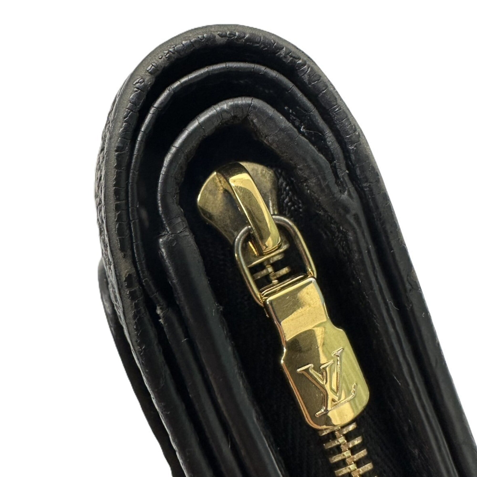 Louis Vuitton Monogram Empreinte Black Noir Monogram Empreinte Coin Purse/Coin Case (Pre-Owned)