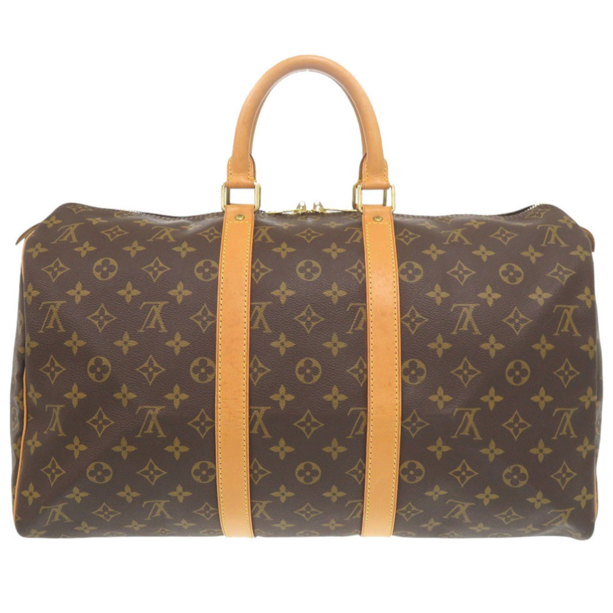 Louis Vuitton Brown Monogram Canvas Boston Bag (Pre-Owned)
