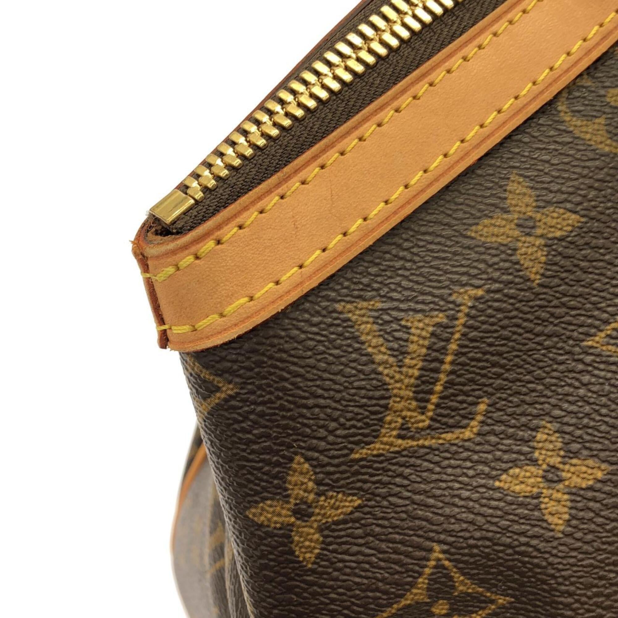 Louis Vuitton Marron Coated Canvas Shoulder Bag (Pre-Owned)