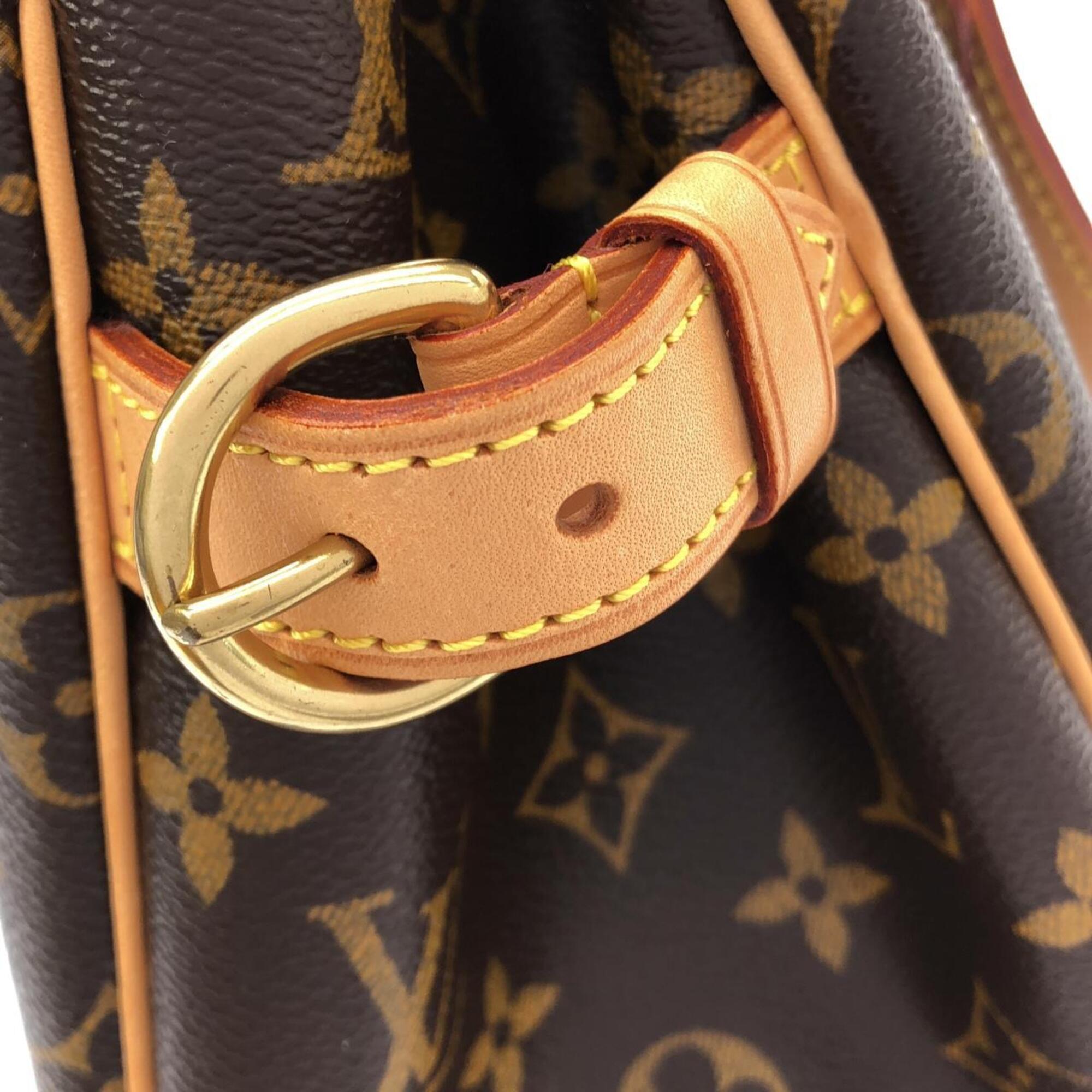Louis Vuitton Marron Coated Canvas Handbag (Pre-Owned)