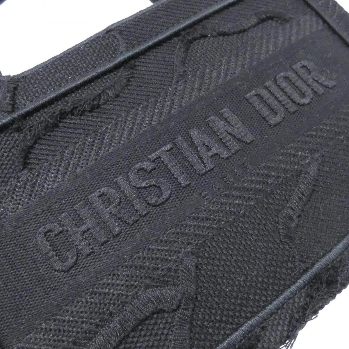 Christian Dior Black Canvas Handbag (Pre-Owned)