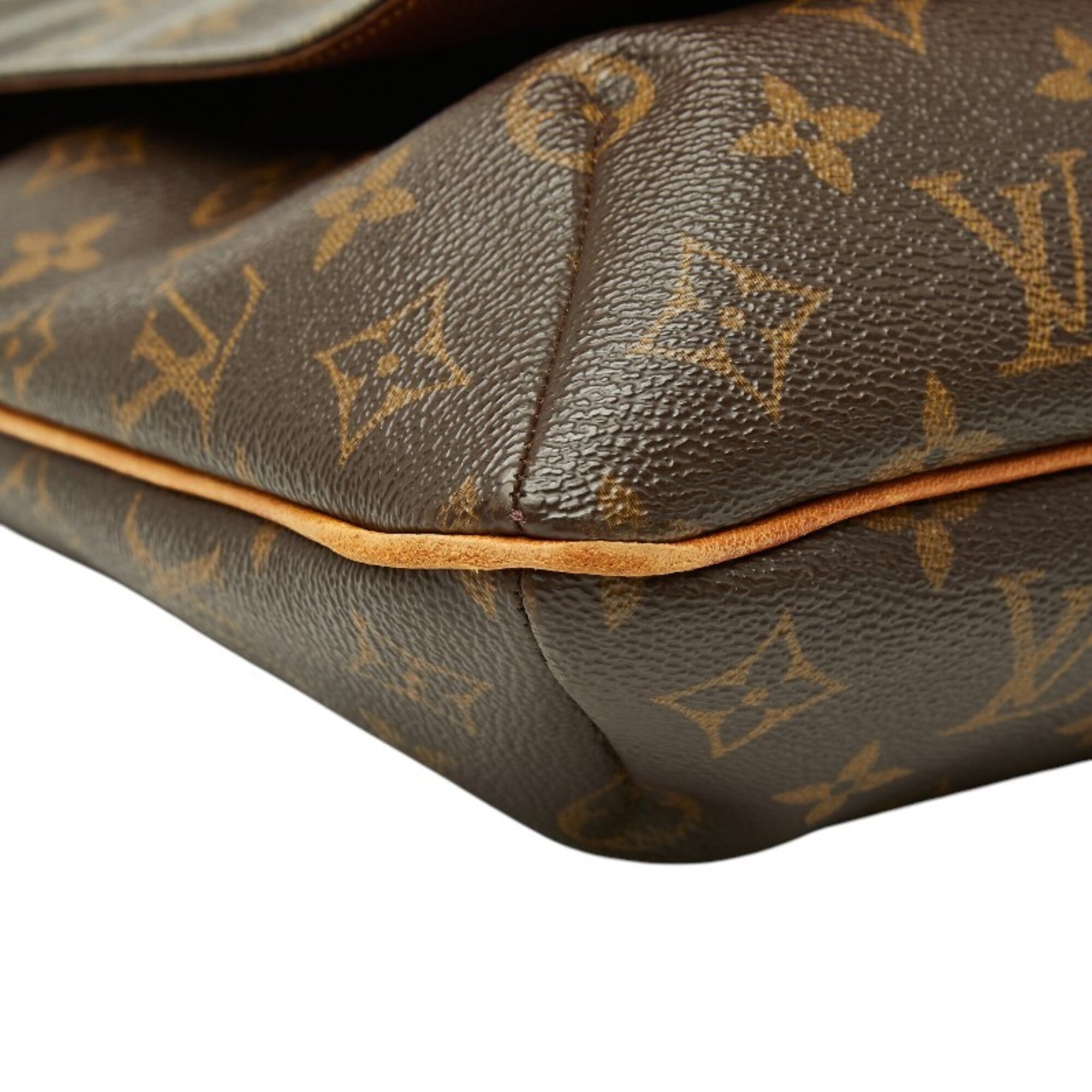 Louis Vuitton Brown Pvc Leather Shoulder Bag (Pre-Owned)