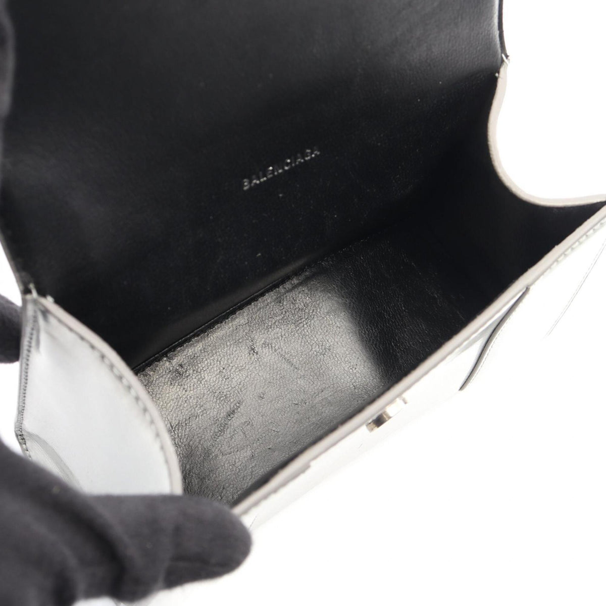 Balenciaga Silver Leather Handbag (Pre-Owned)