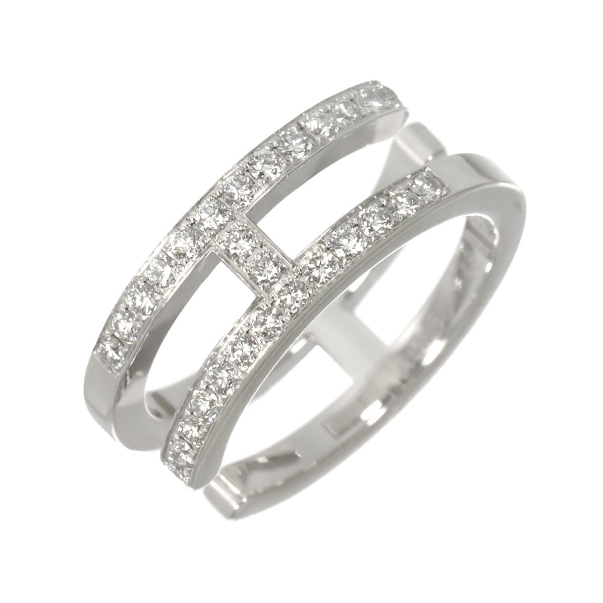 Hermes White Gold (18K) Band Ring (Pre-Owned)