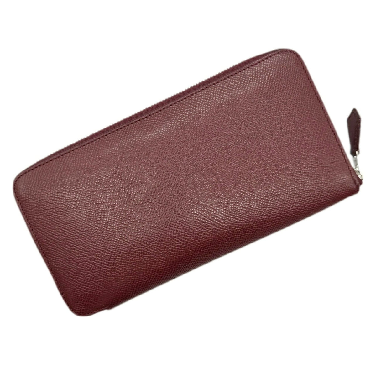 Hermes Azap Rouge H Epsom Leather Long Wallet (Bi-Fold) (Pre-Owned)