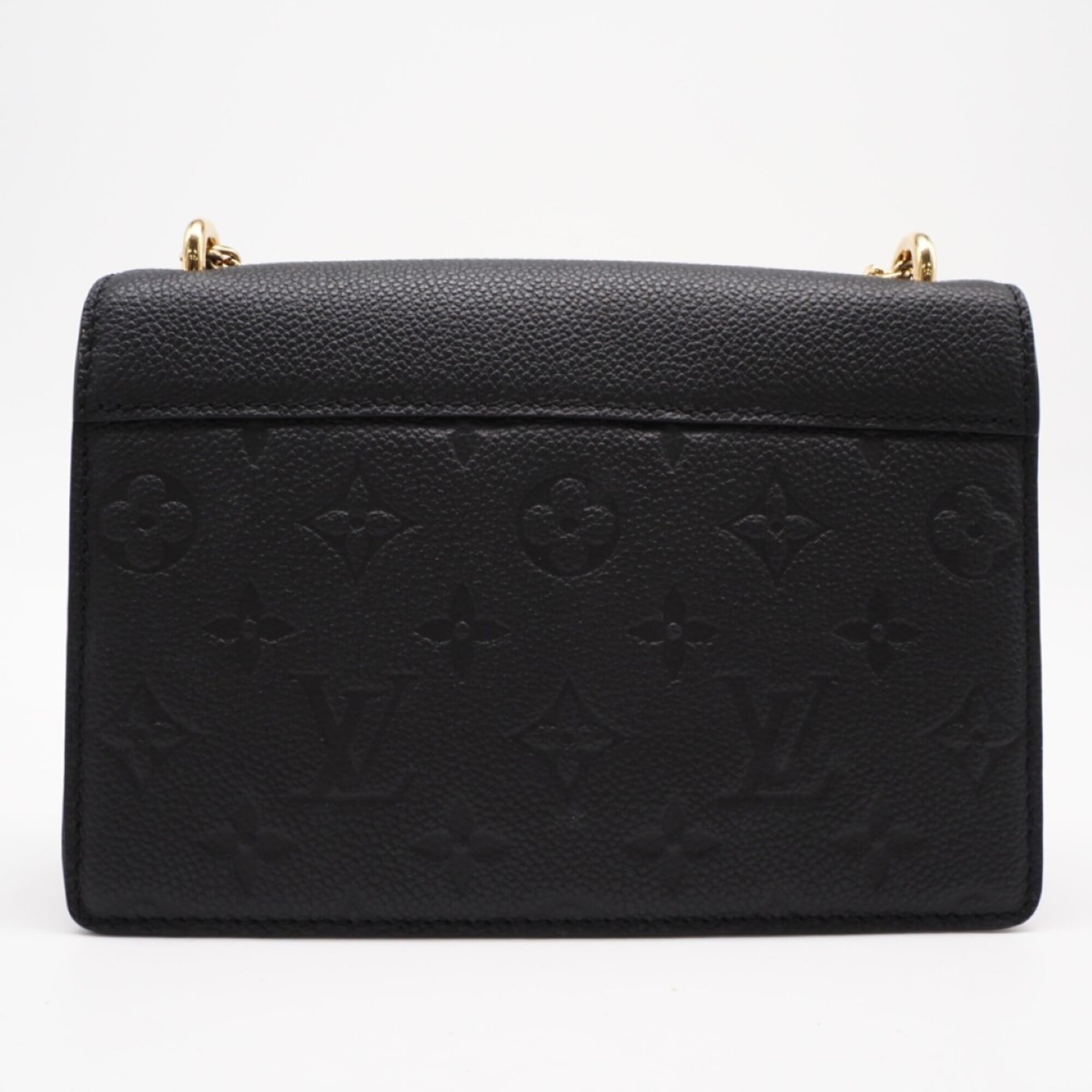 Louis Vuitton Black Leather Chain/Shoulder Wallet (Pre-Owned)