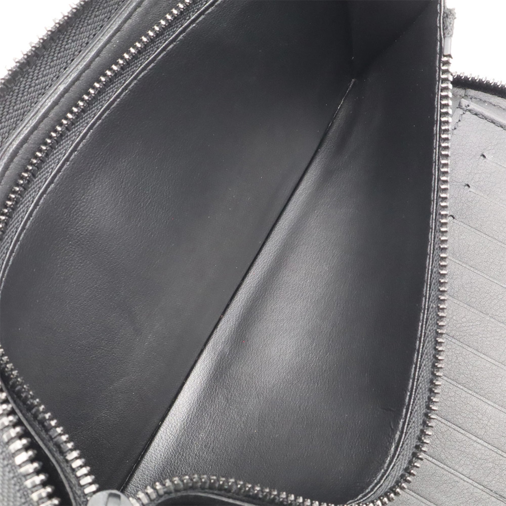 Louis Vuitton Black Noir Leather Coin Purse/Coin Case (Pre-Owned)