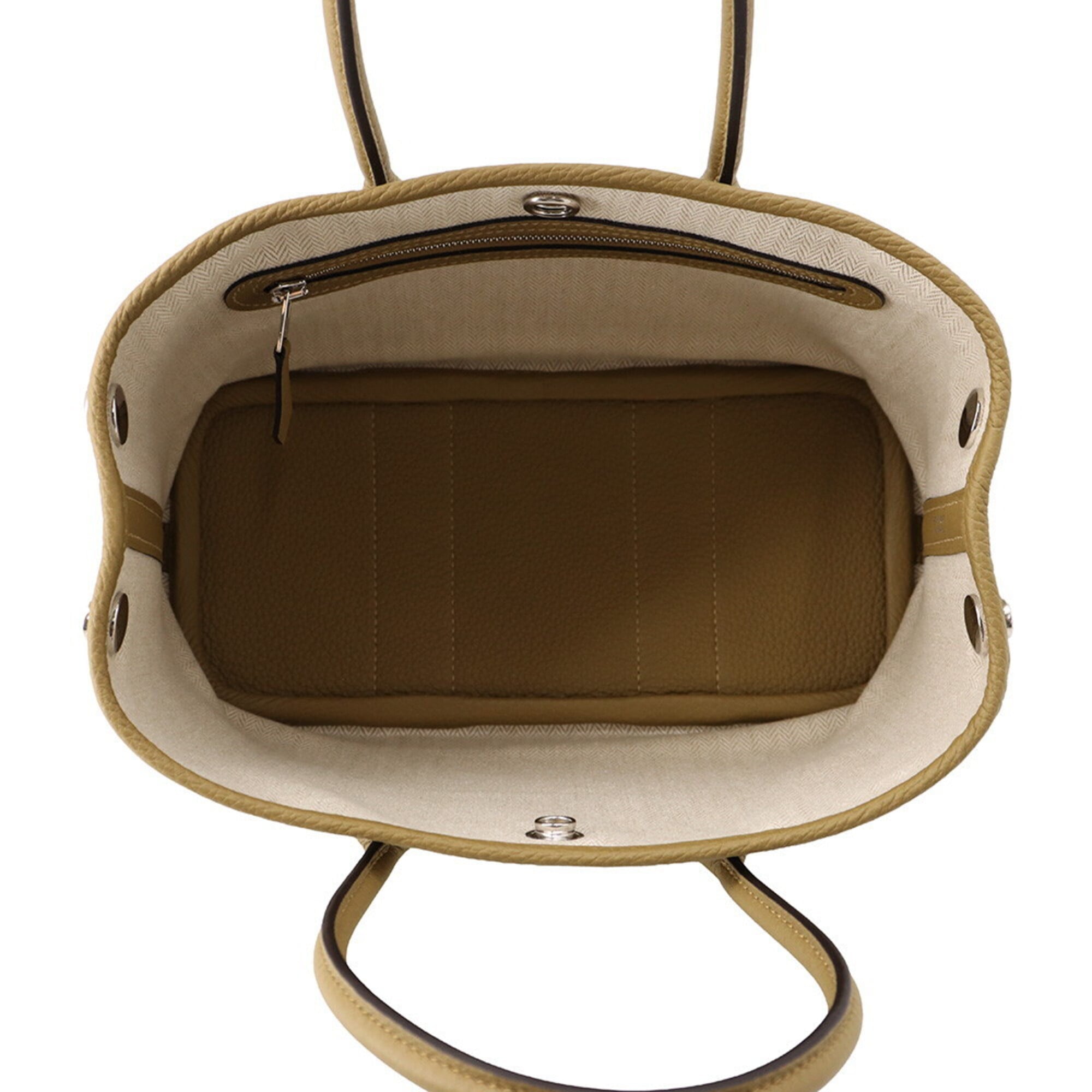 Hermes Beige Togo Leather Tote Bag