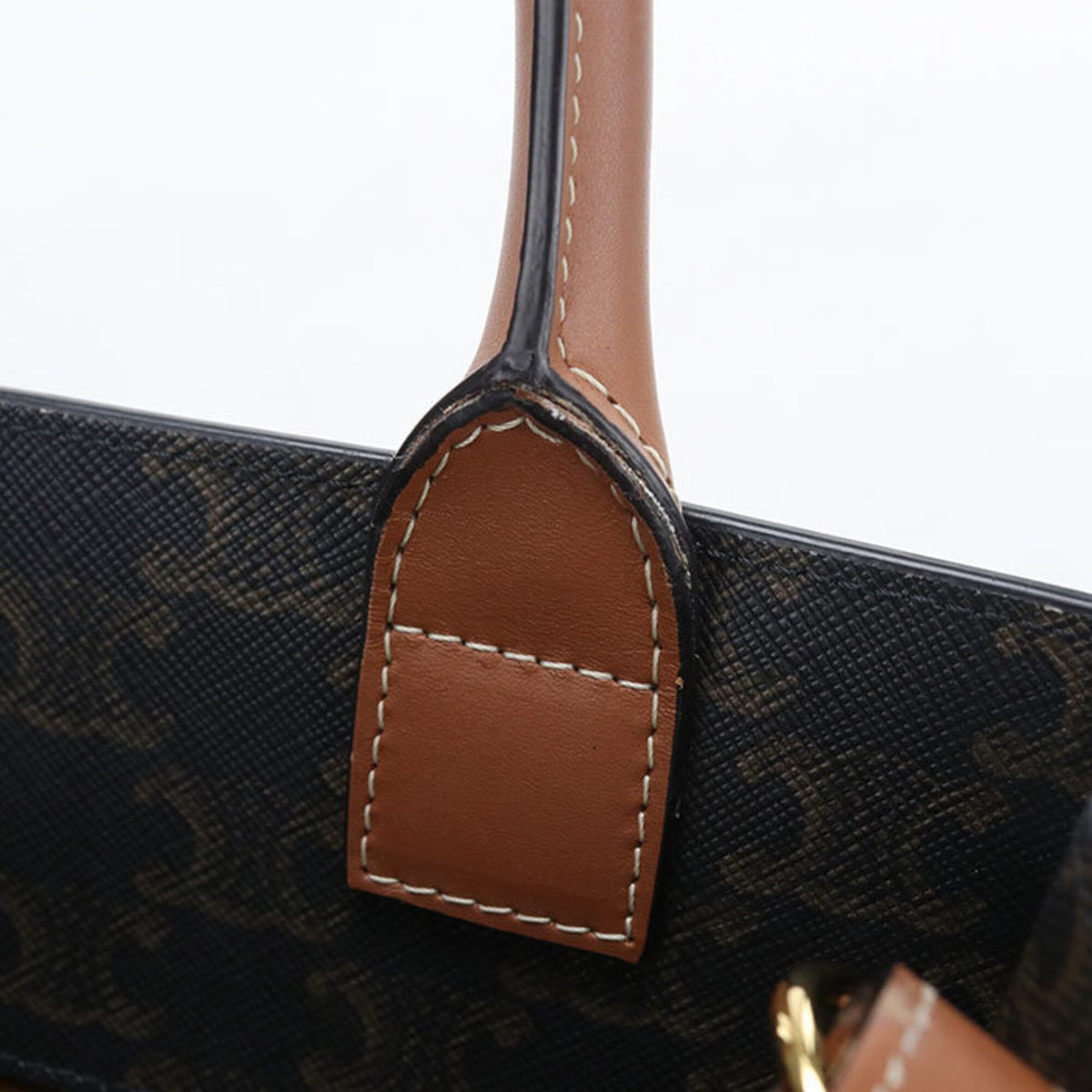 Celine Brown Pvc Tote Bag (Pre-Owned)