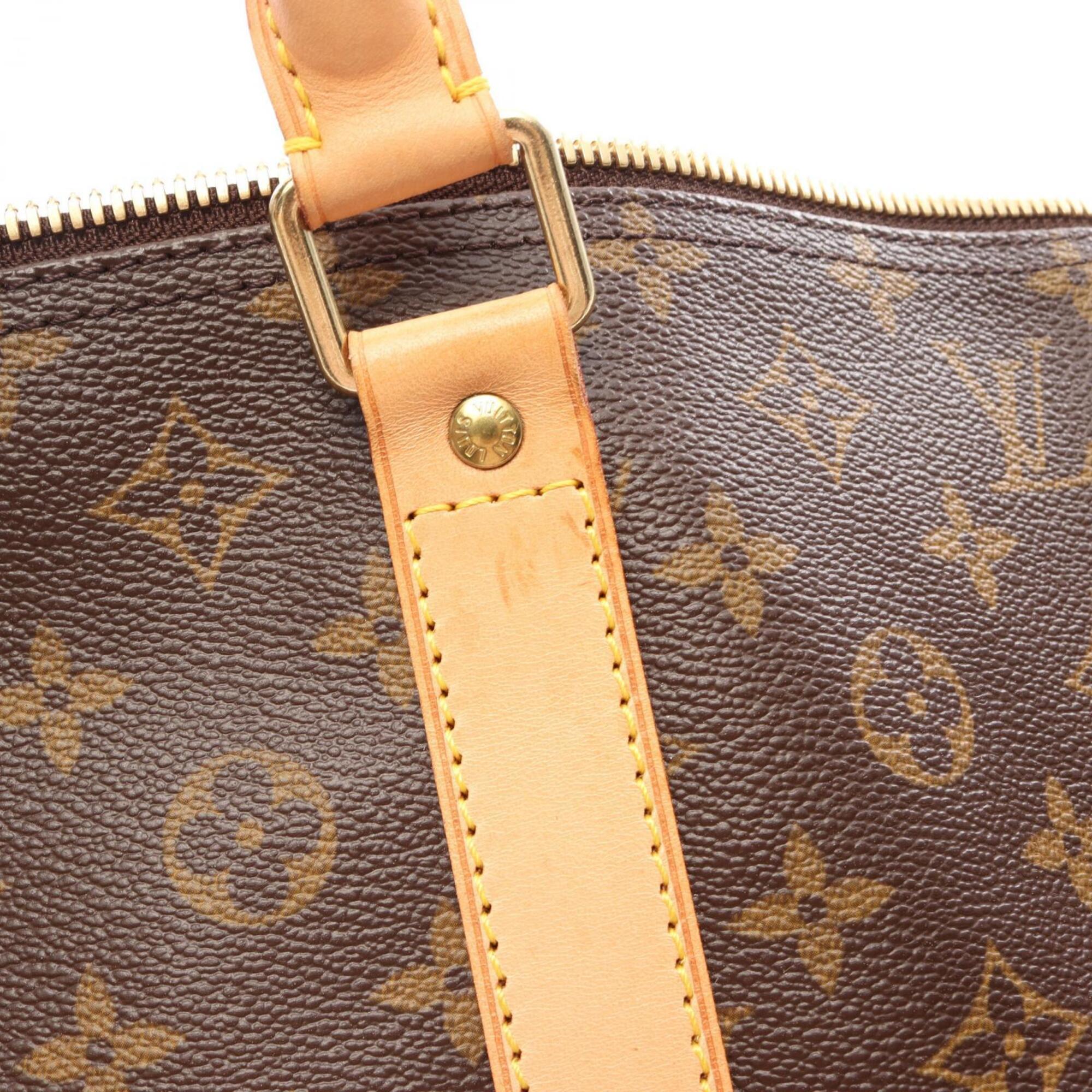 Louis Vuitton Brown Monogram Leather Boston Bag Handbag (Pre-Owned)
