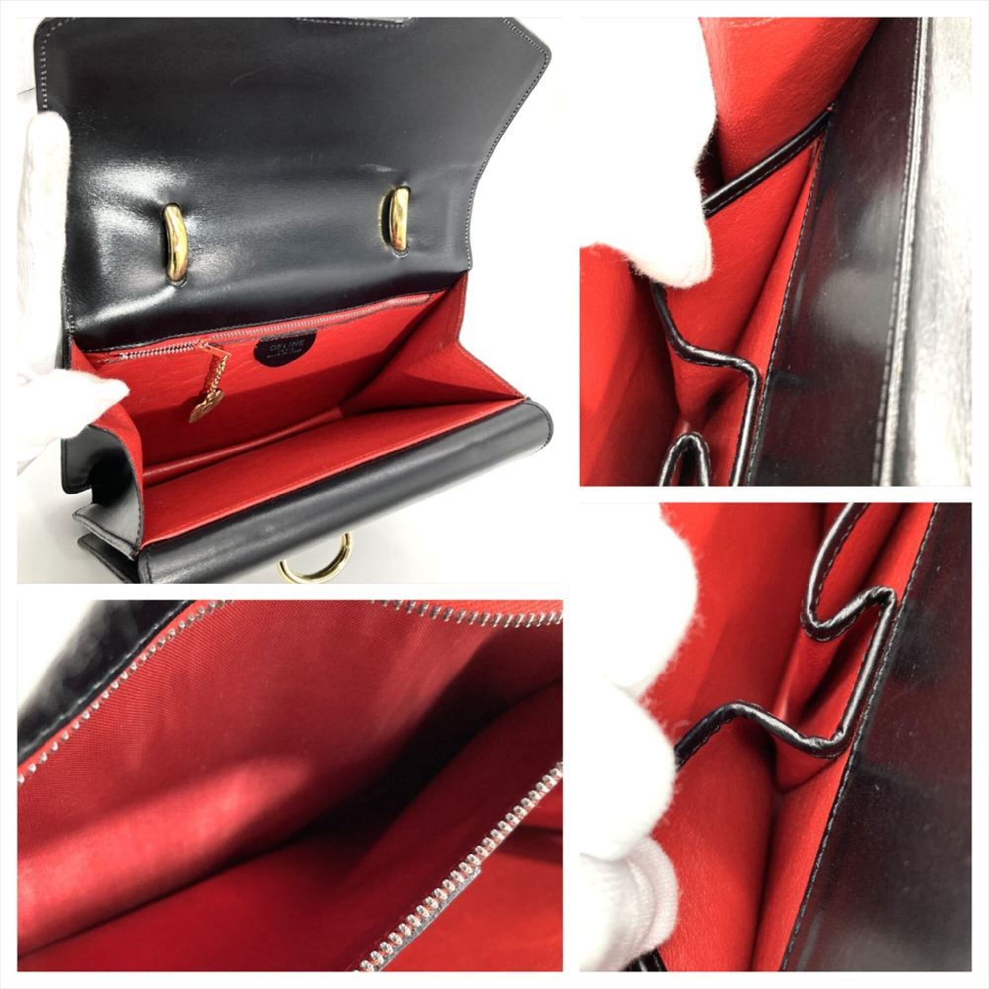 Celine Black Leather Handbag (Pre-Owned)