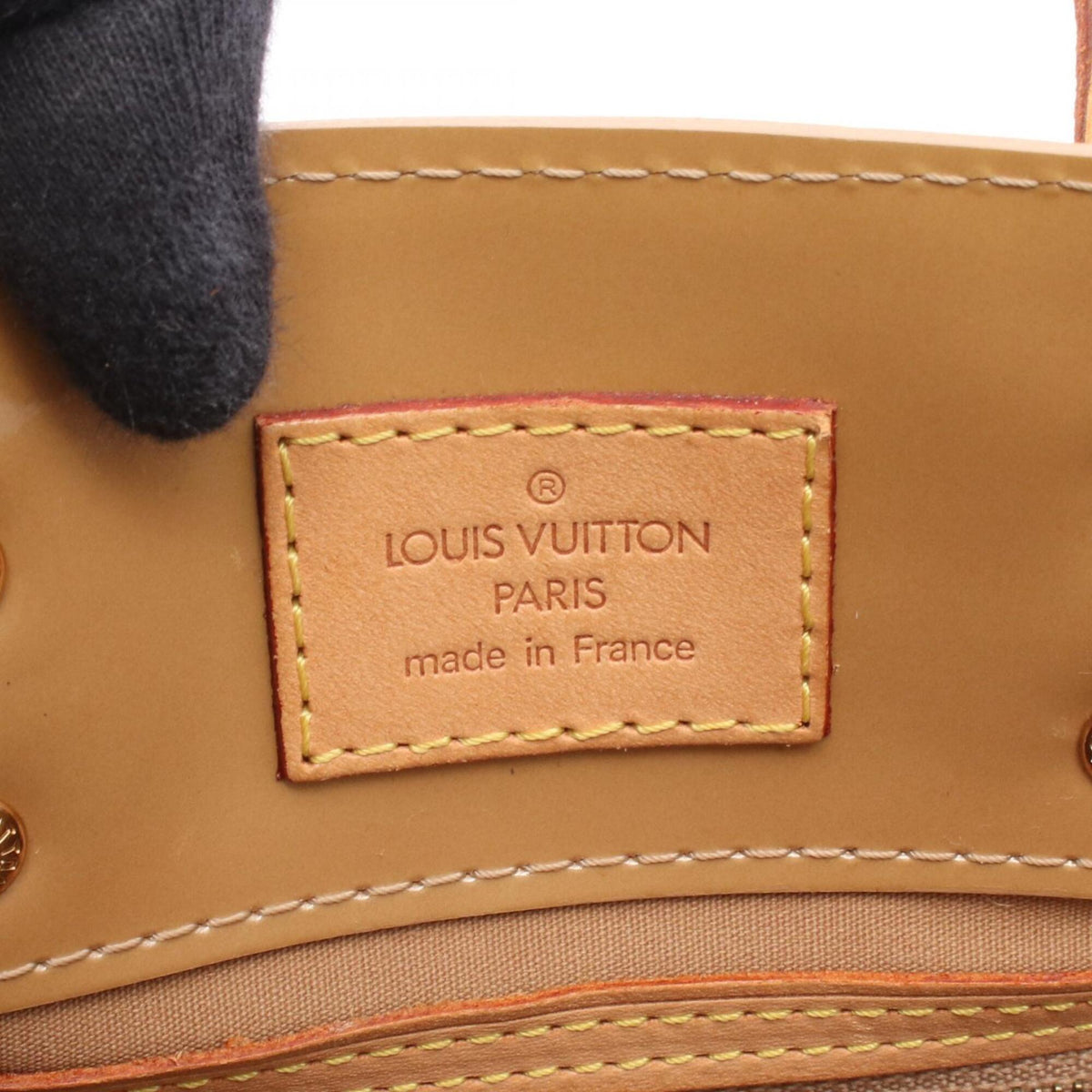 Louis Vuitton Beige Noisette Vernis Leather Handbag (Pre-Owned)