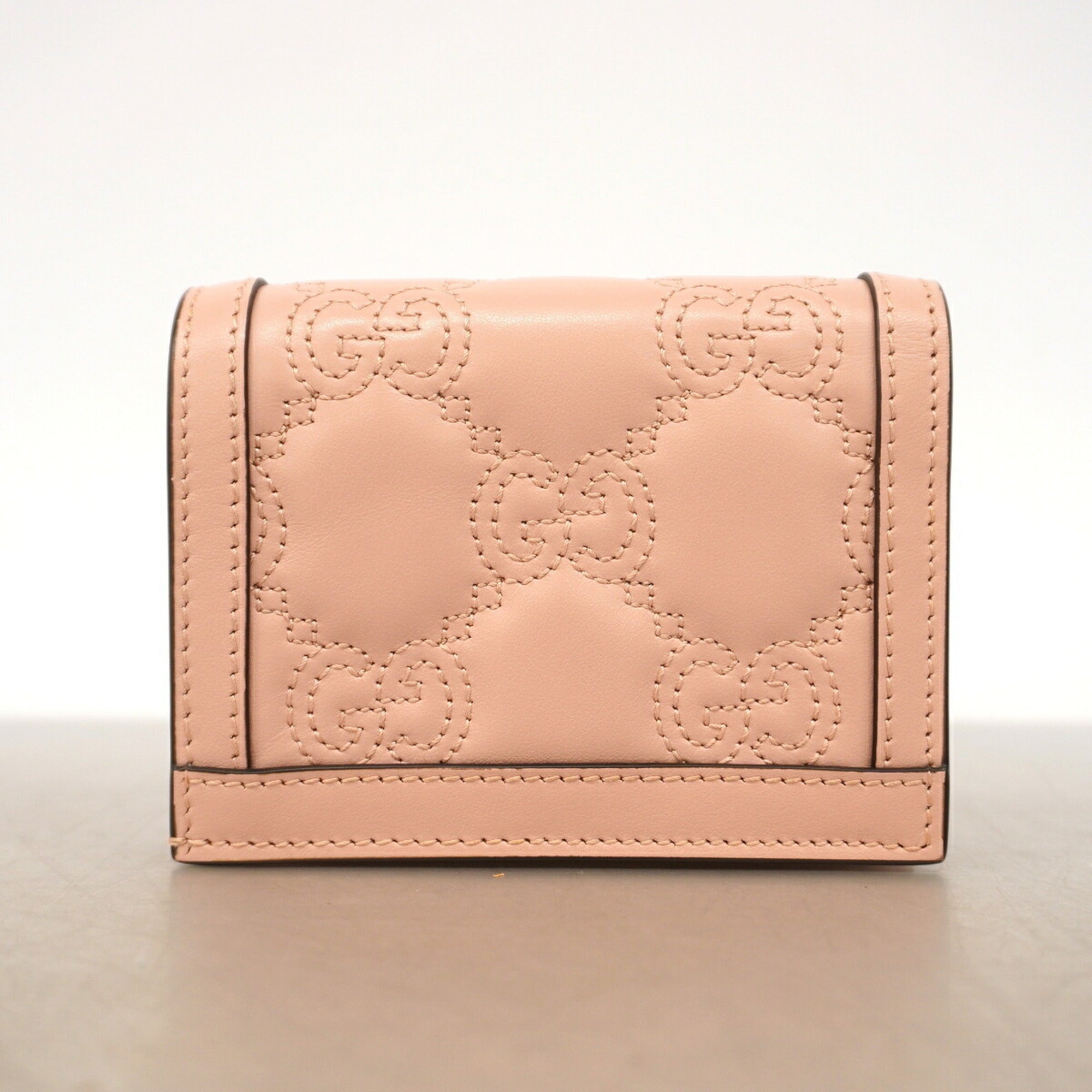 Gucci Pink Leather Wallet (Bi-Fold) (Pre-Owned)