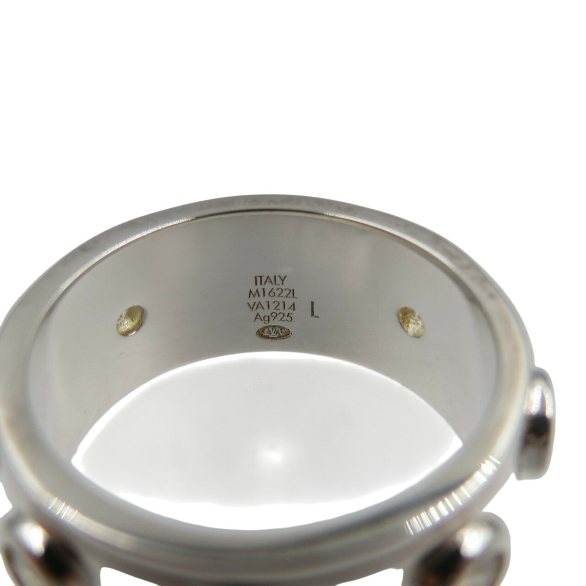 Louis Vuitton Silver Silver 925 Band Ring (Pre-Owned)