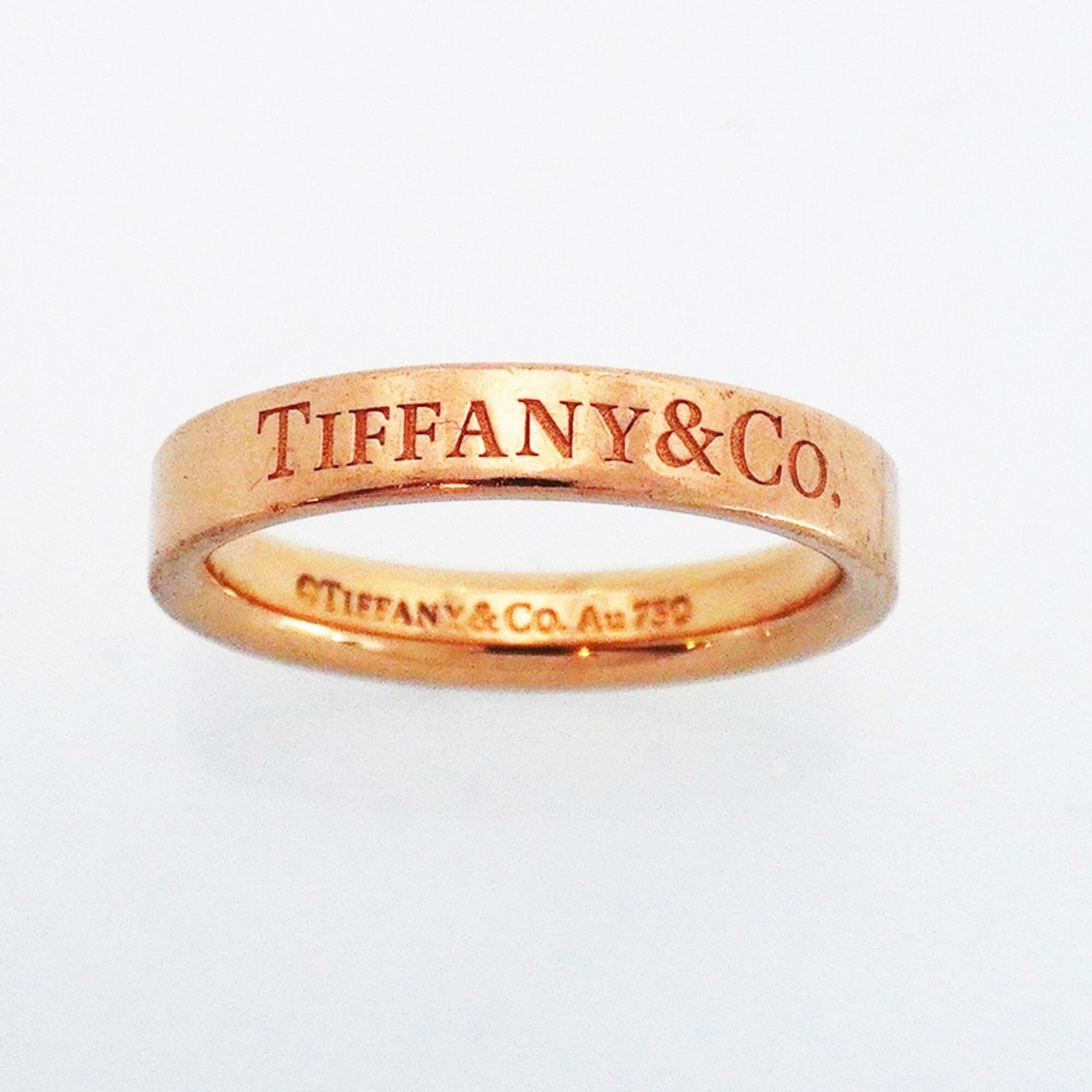 Tiffany Pink Gold (18K) Band Ring (Pre-Owned)