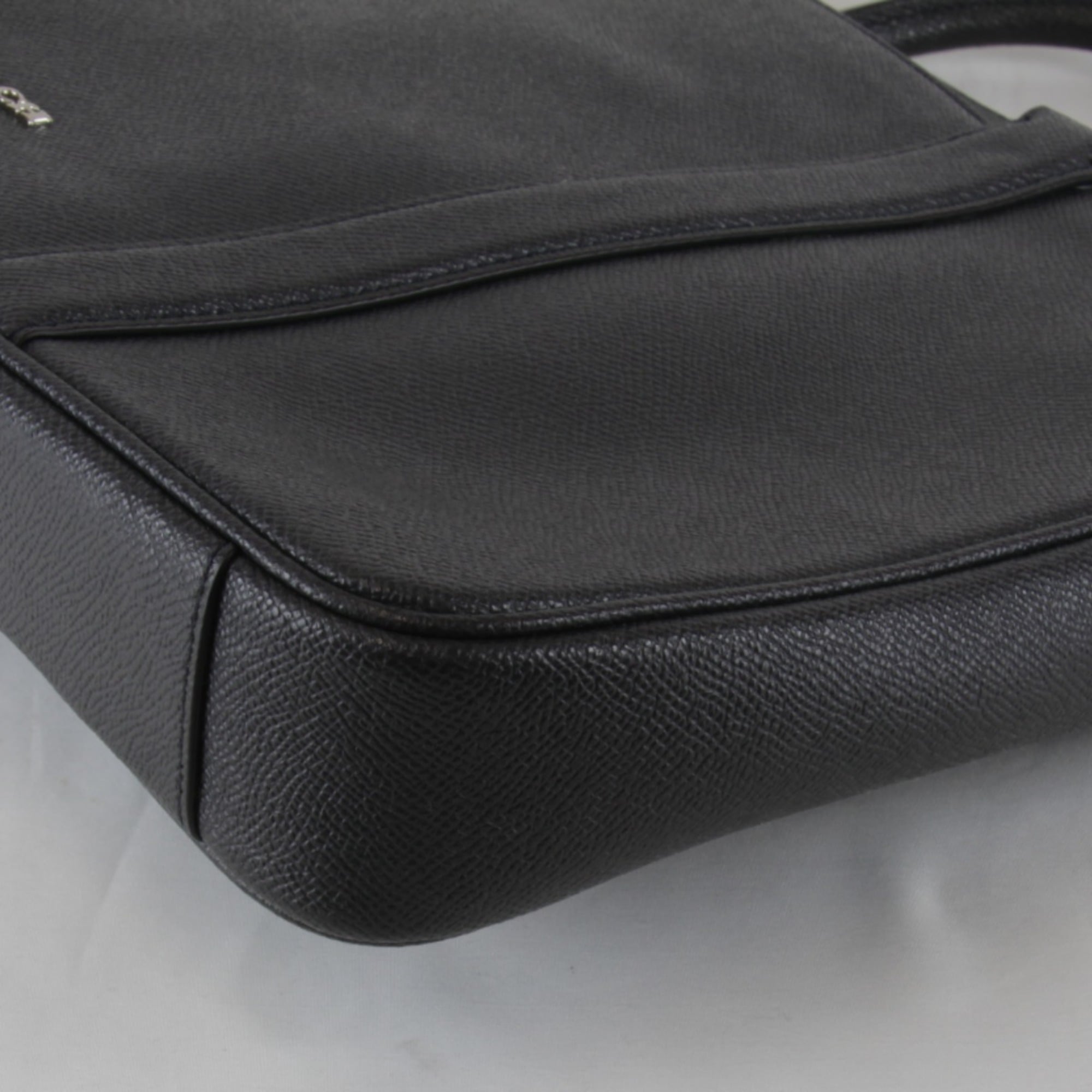 Coach Black Leather Briefcase Shoulder Bag (Pre-Owned)