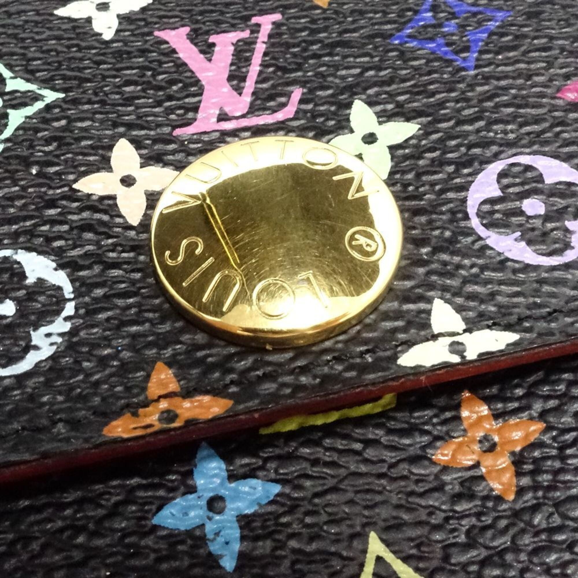 Louis Vuitton Multi-Color Noir Monogram Multicolore Long Wallet (Bi-Fold) (Pre-Owned)