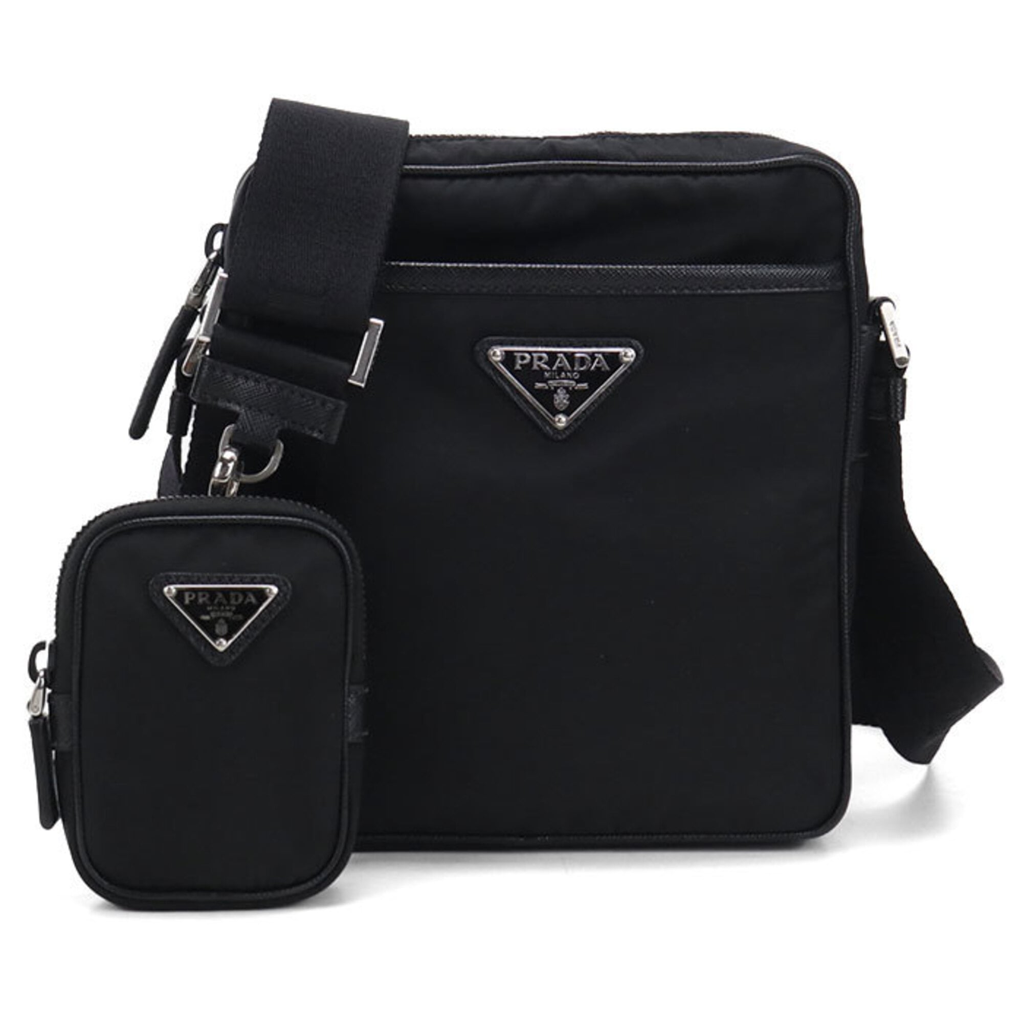 Prada Black Nylon Shoulder Bag (Pre-Owned)