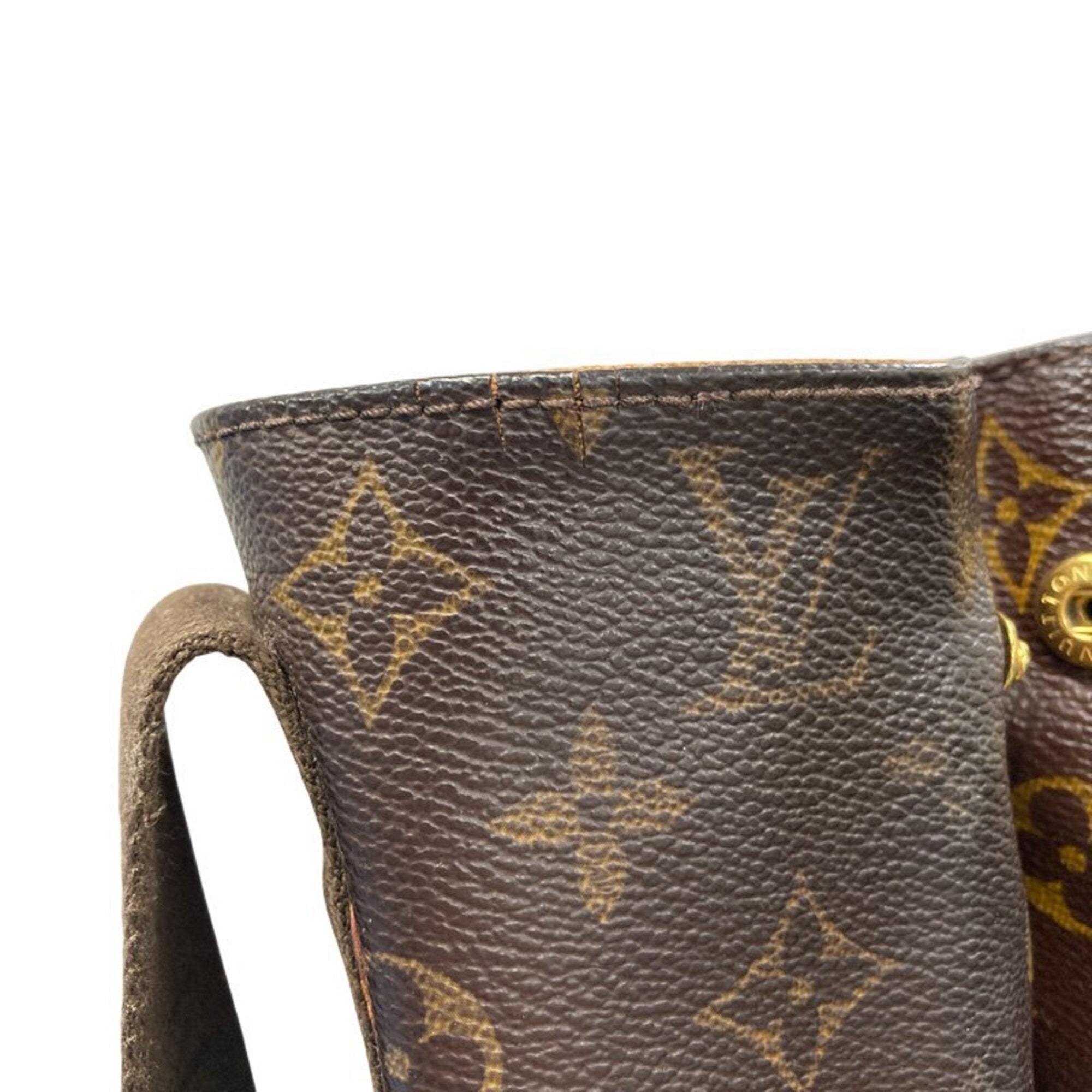 Louis Vuitton Brown Pvc Canvas Shoulder Bag Tote Bag (Pre-Owned)