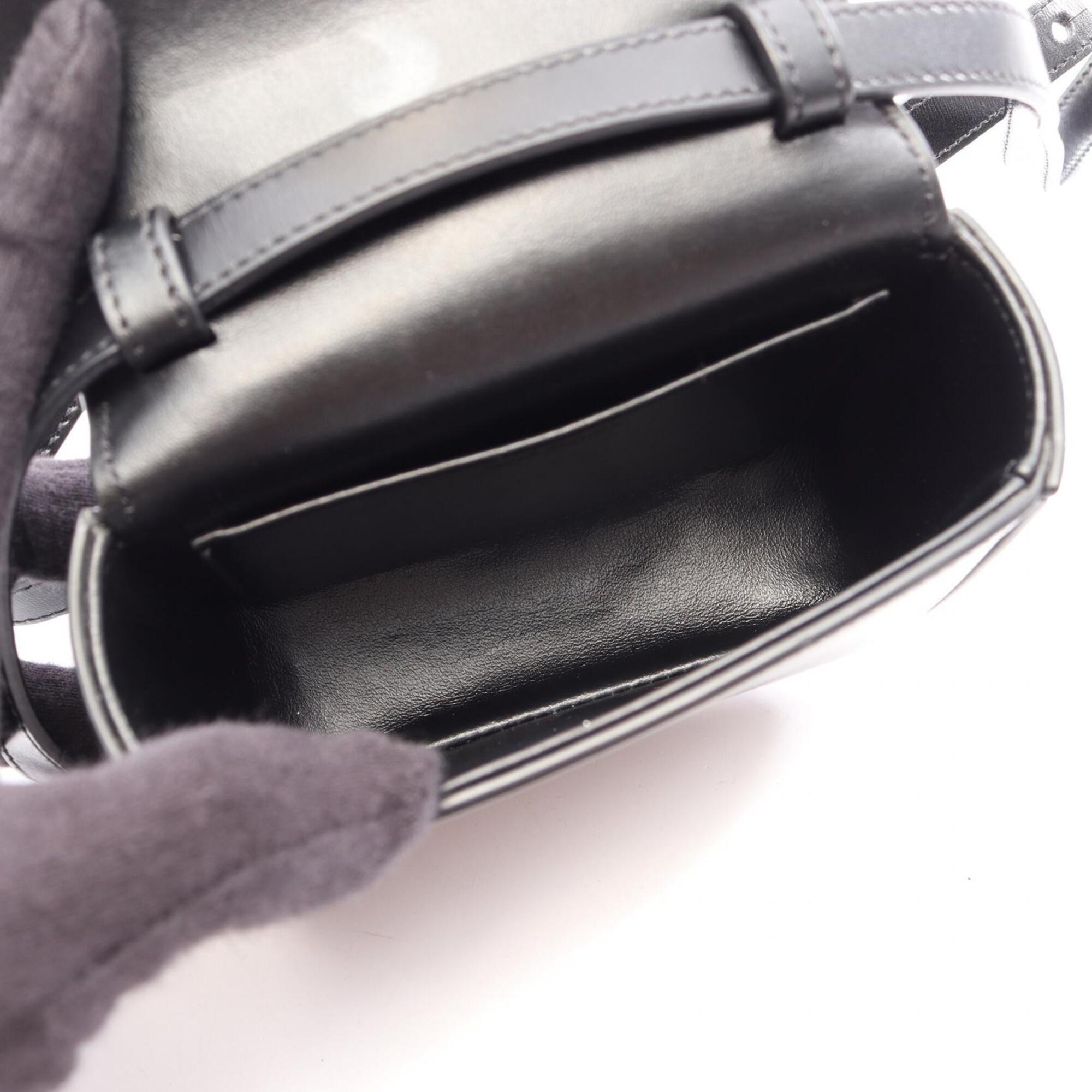 Celine Black Leather Handbag Shoulder Bag (Pre-Owned)