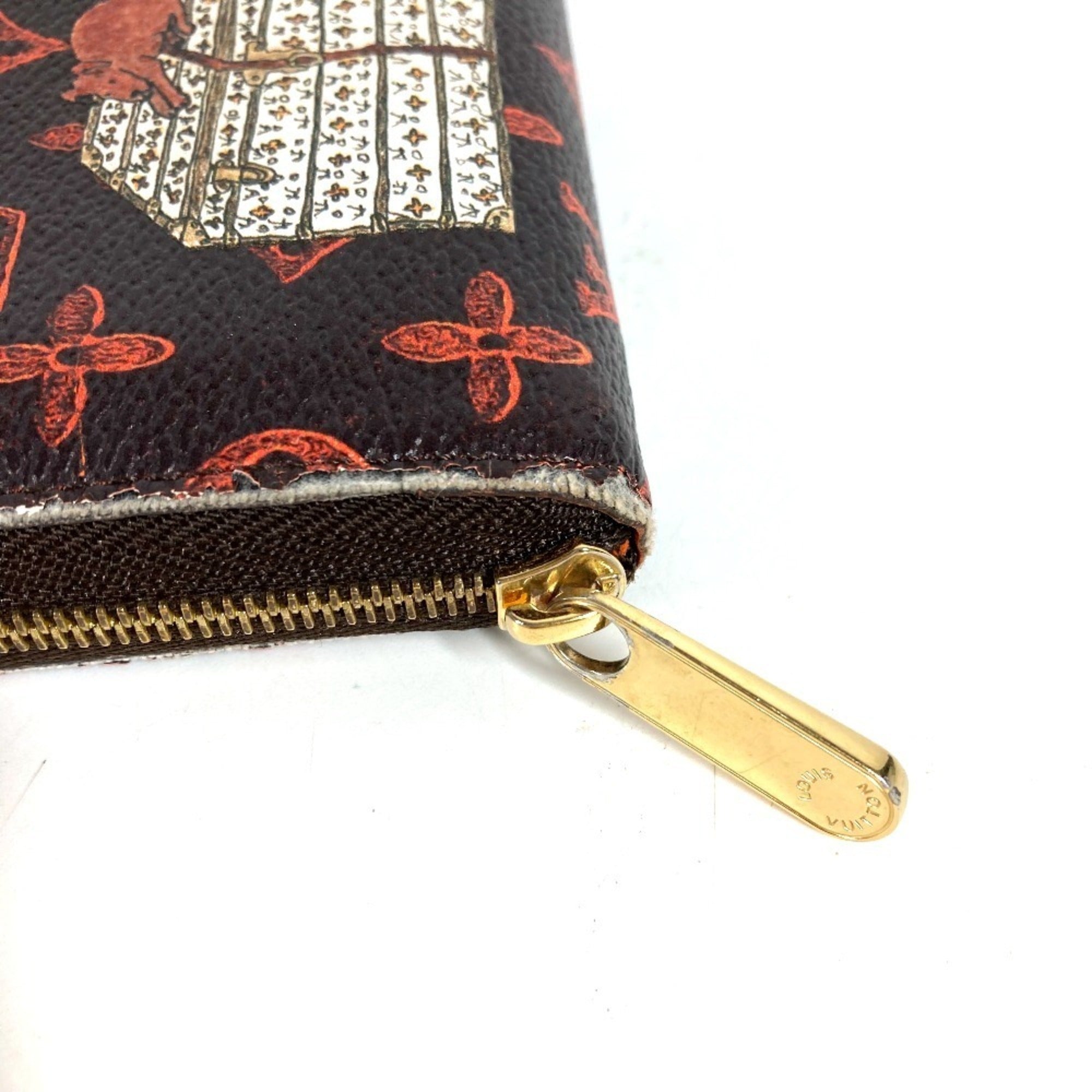Louis Vuitton Brown Orange Monogram Coin Purse/Coin Case (Pre-Owned)