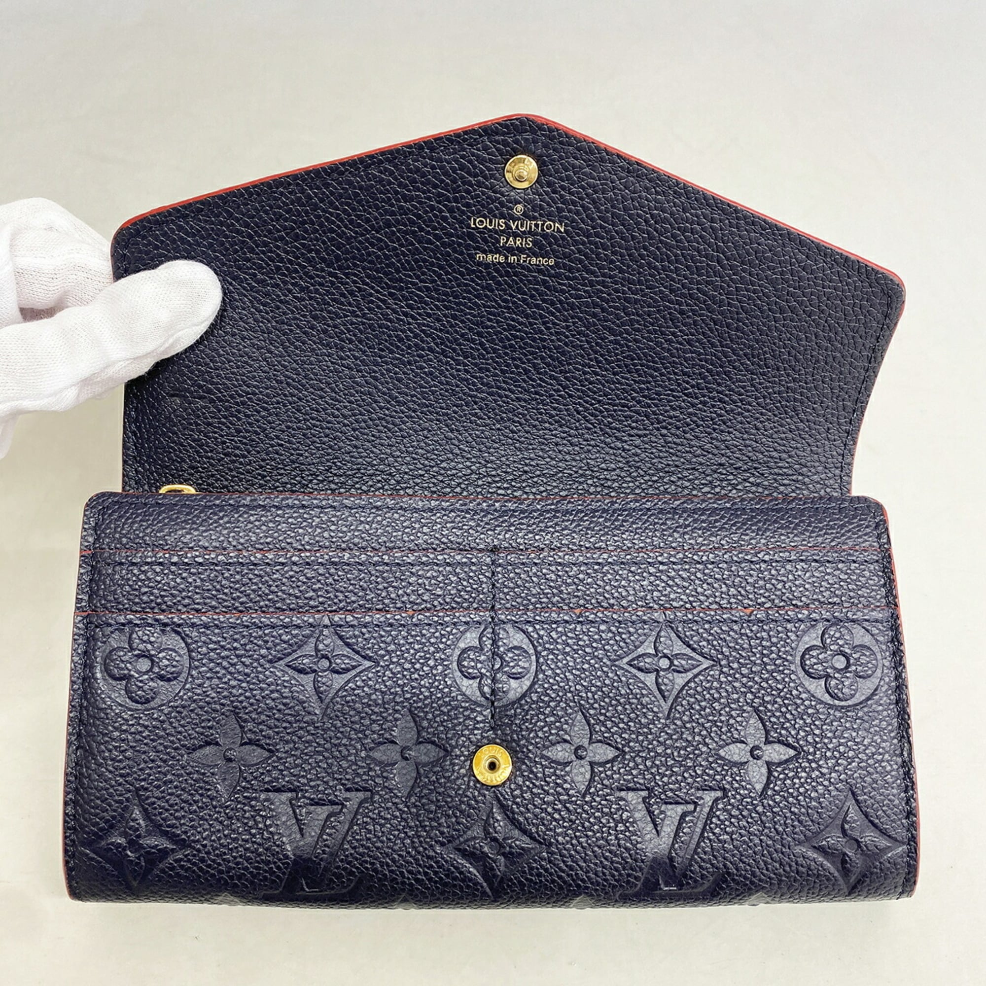 Louis Vuitton Marine Rouge Long Wallet (Bi-Fold) (Pre-Owned)
