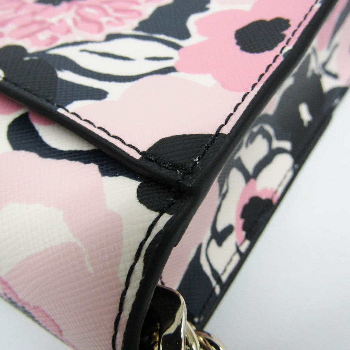 Kate Spade Black Pink Pvc Handbag Shoulder Bag (Pre-Owned)