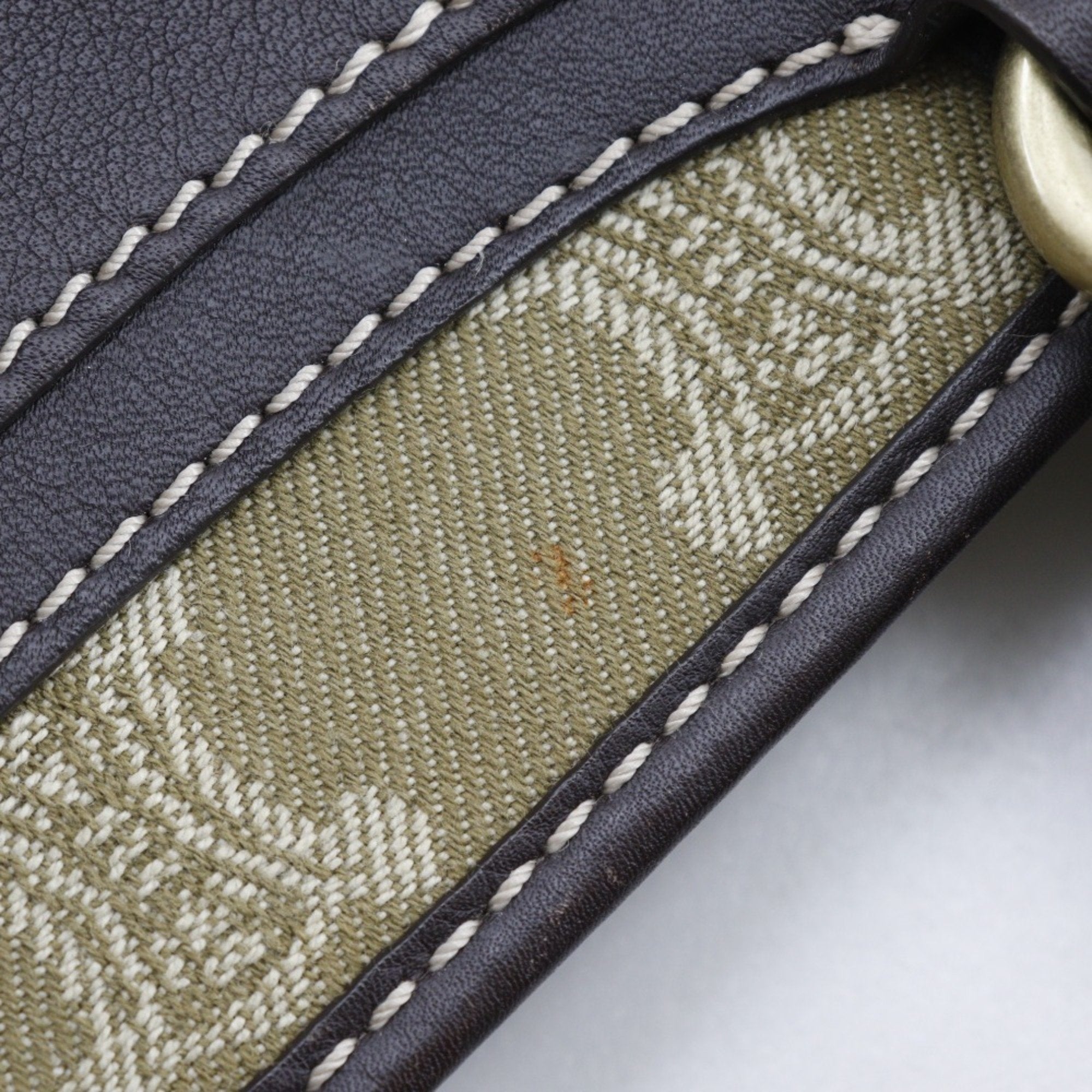 Celine Khaki Canvas Handbag (Pre-Owned)