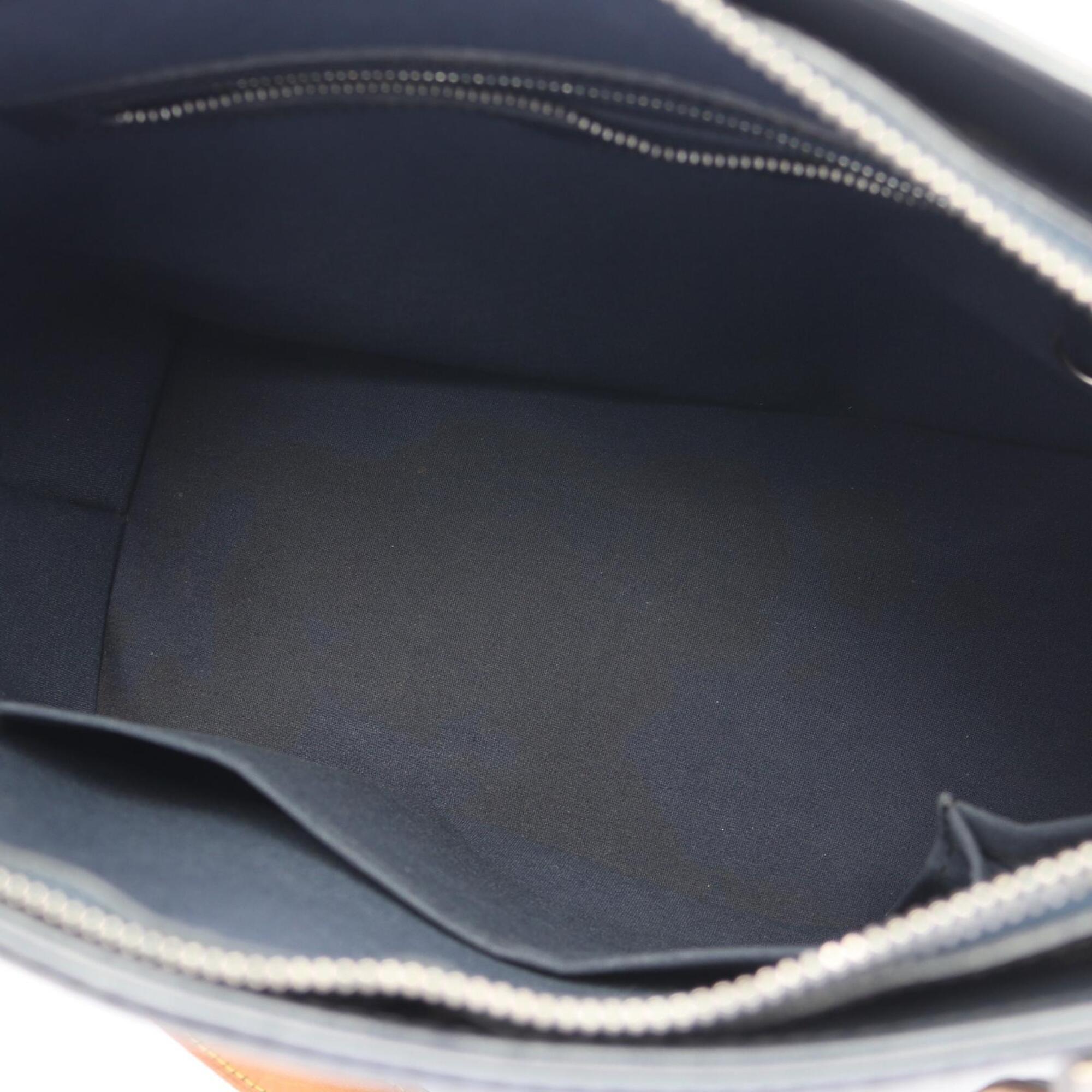 Louis Vuitton Navy Leather Handbag (Pre-Owned)