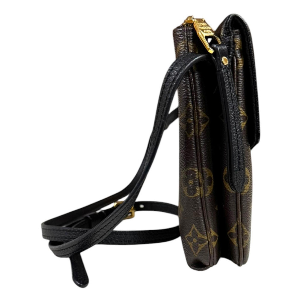 Louis Vuitton Black Brown Noir Monogram Canvas Shoulder Bag (Pre-Owned)