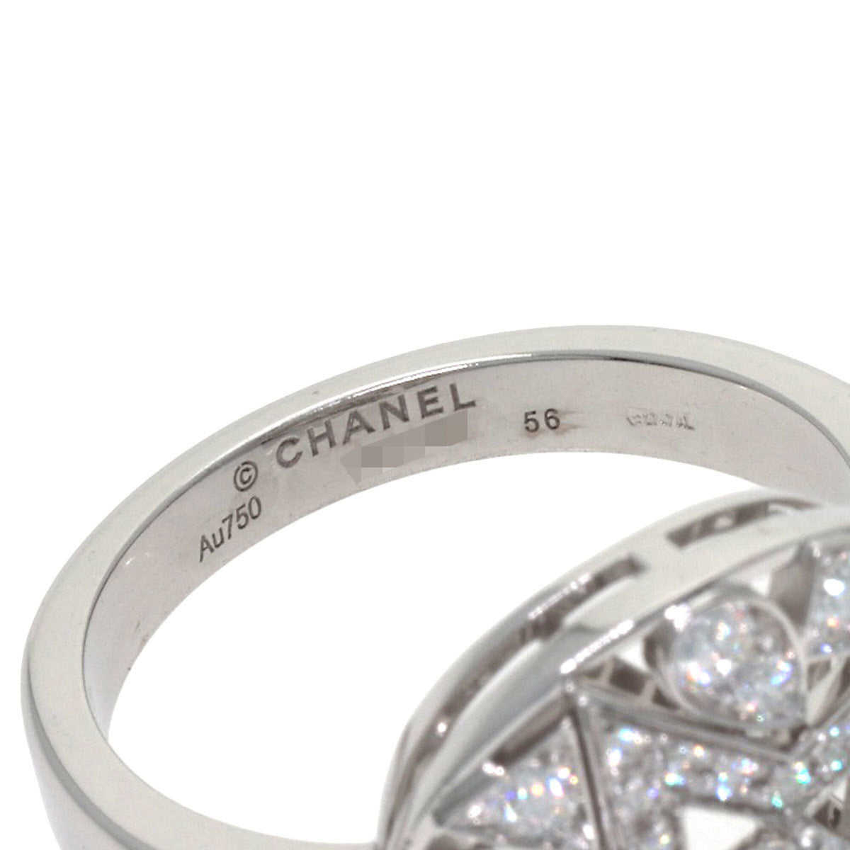 Chanel White Gold (18K) Band Ring (Pre-Owned)