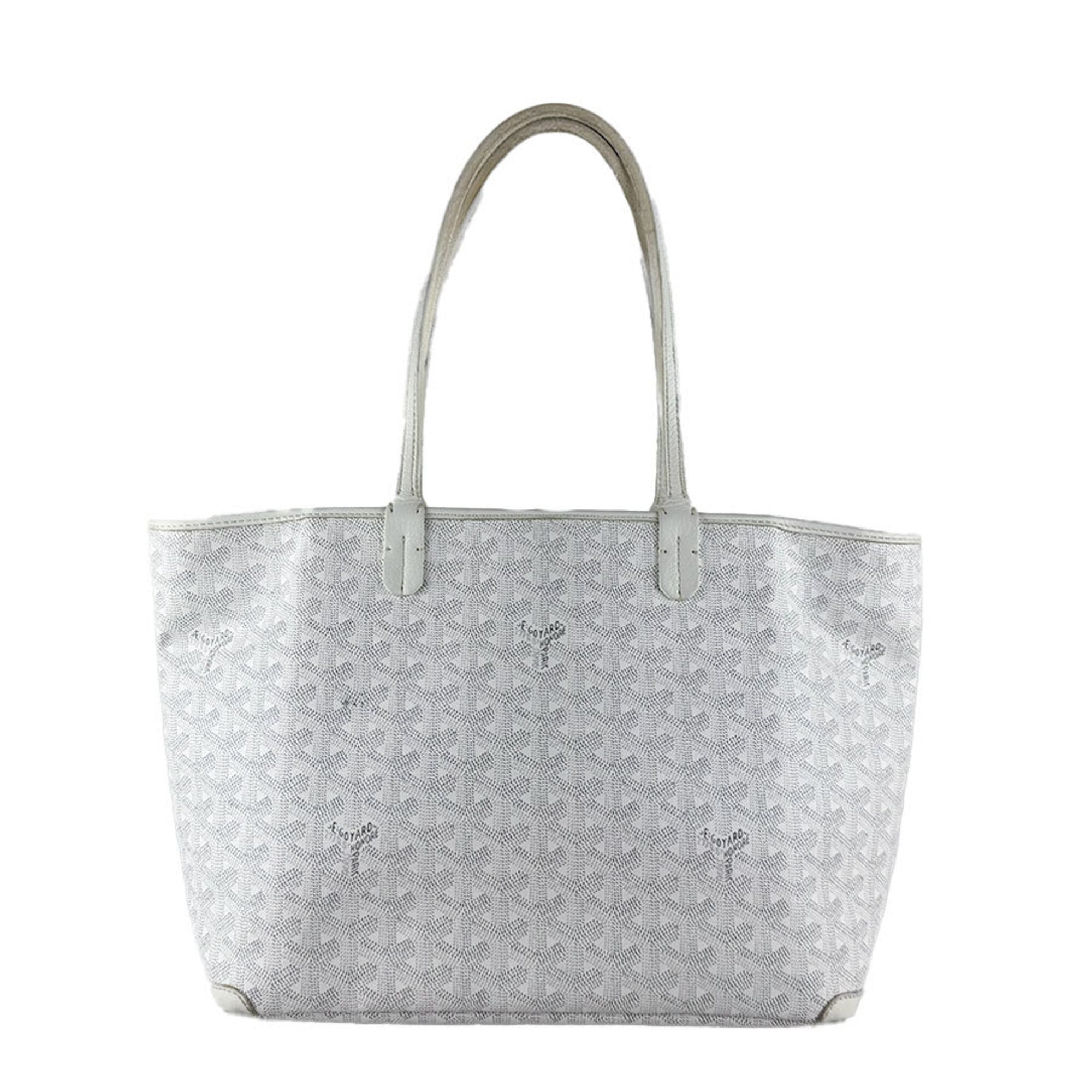 Goyard White Coated Canvas Tote Bag (Pre-Owned)