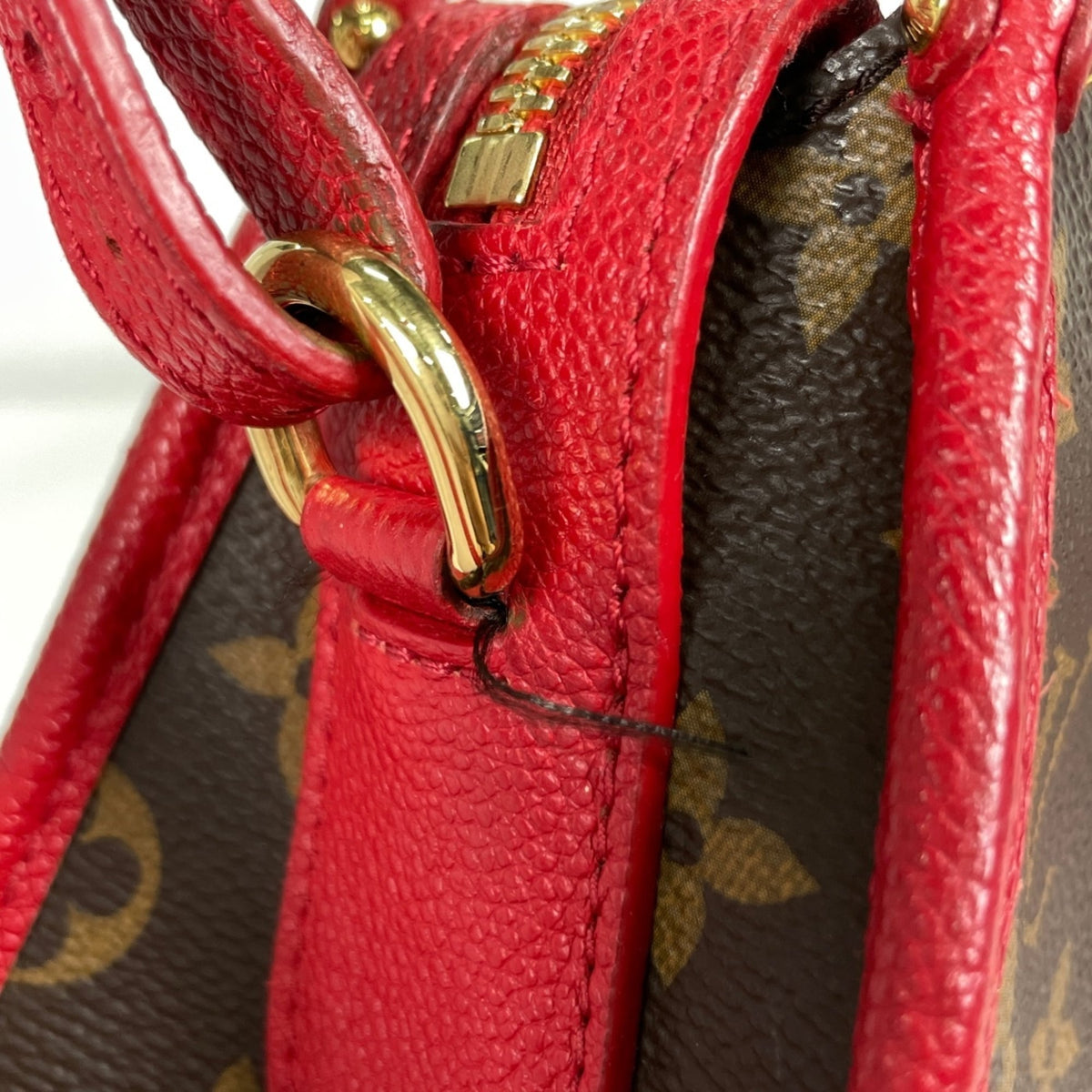 Louis Vuitton Monogram Red Color Rouge Monogram Leather Handbag (Pre-Owned)