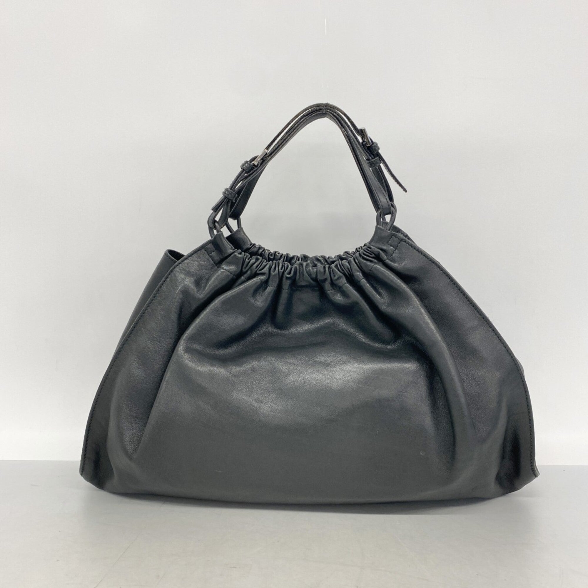 Gucci Black Leather Handbag (Pre-Owned)