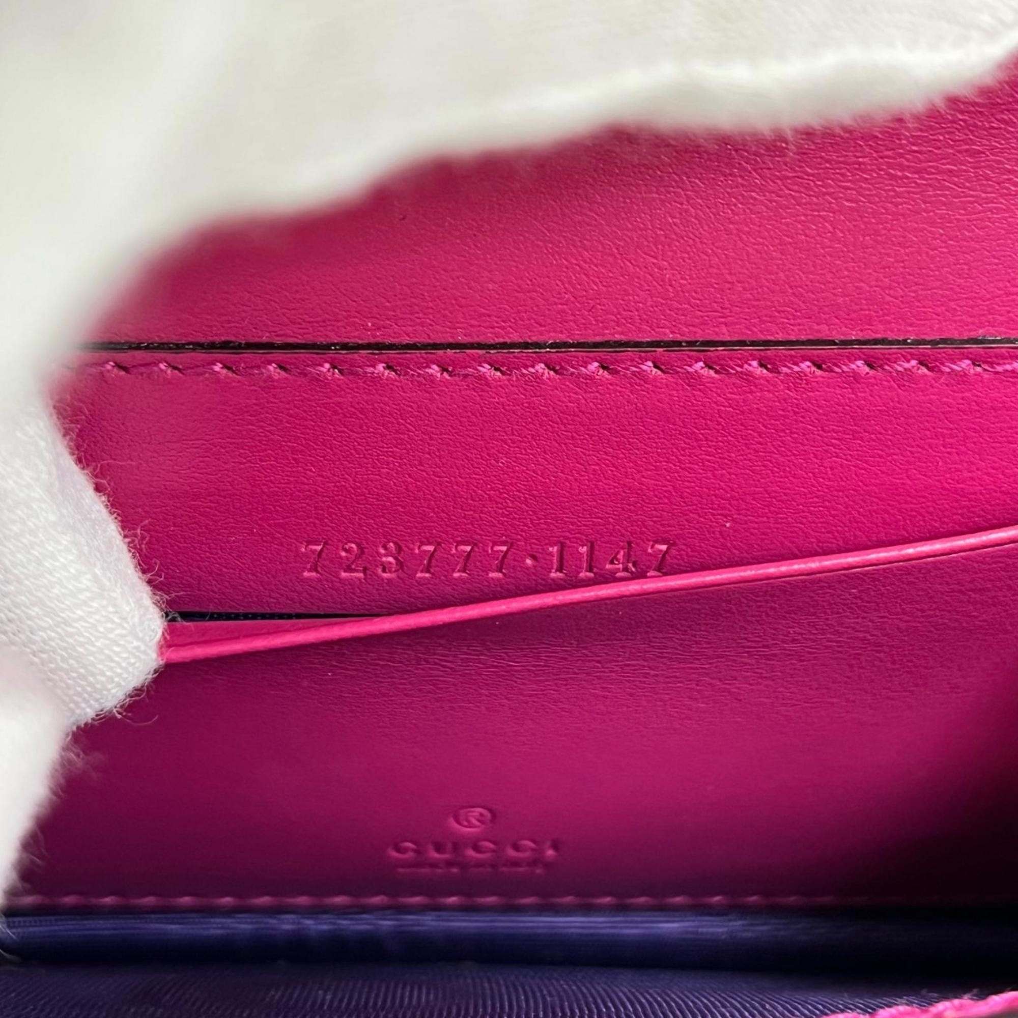 Gucci Pink Quilting Shoulder Bag (Pre-Owned)