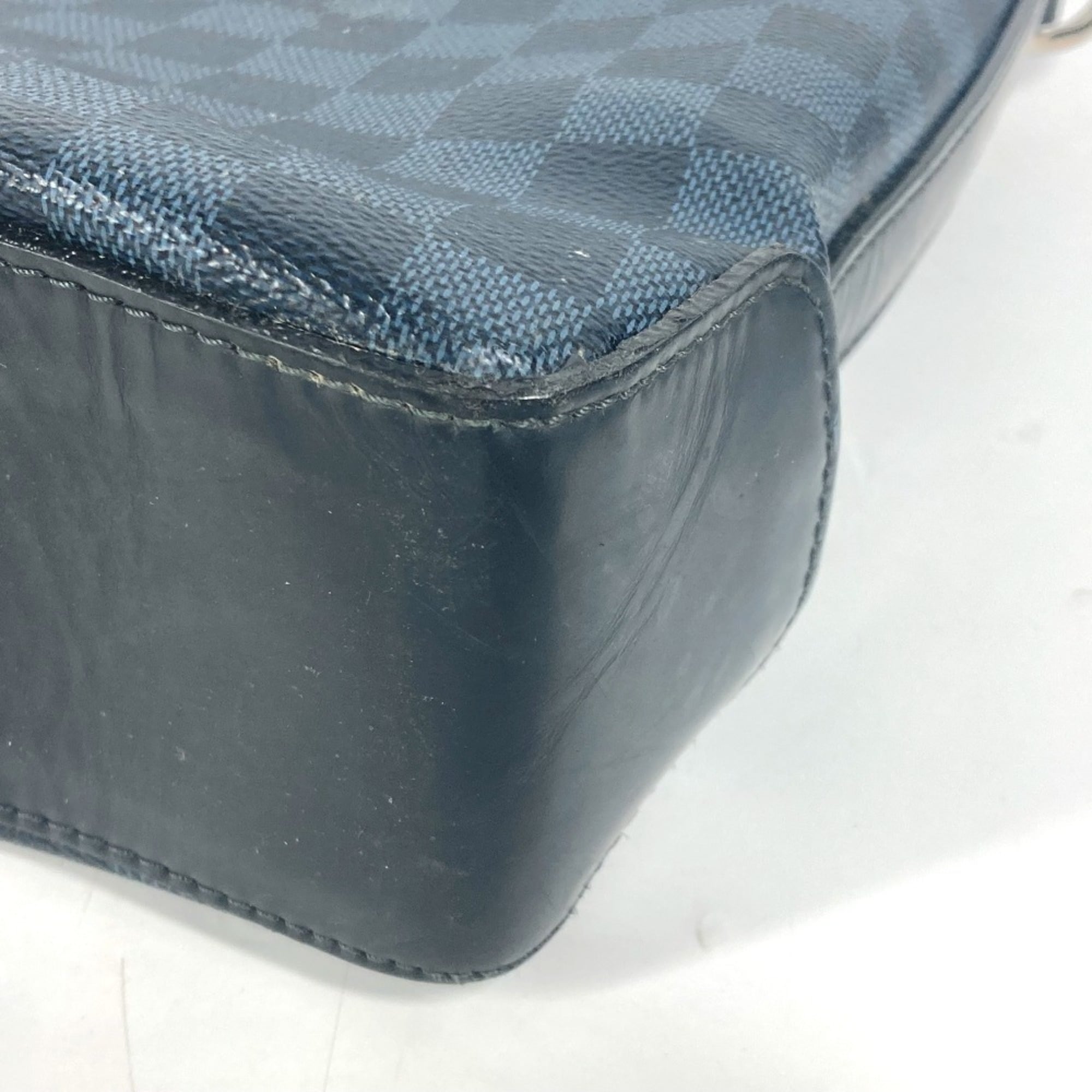 Louis Vuitton Cobalt Galle Navy Damier Canvas Shoulder Bag (Pre-Owned)
