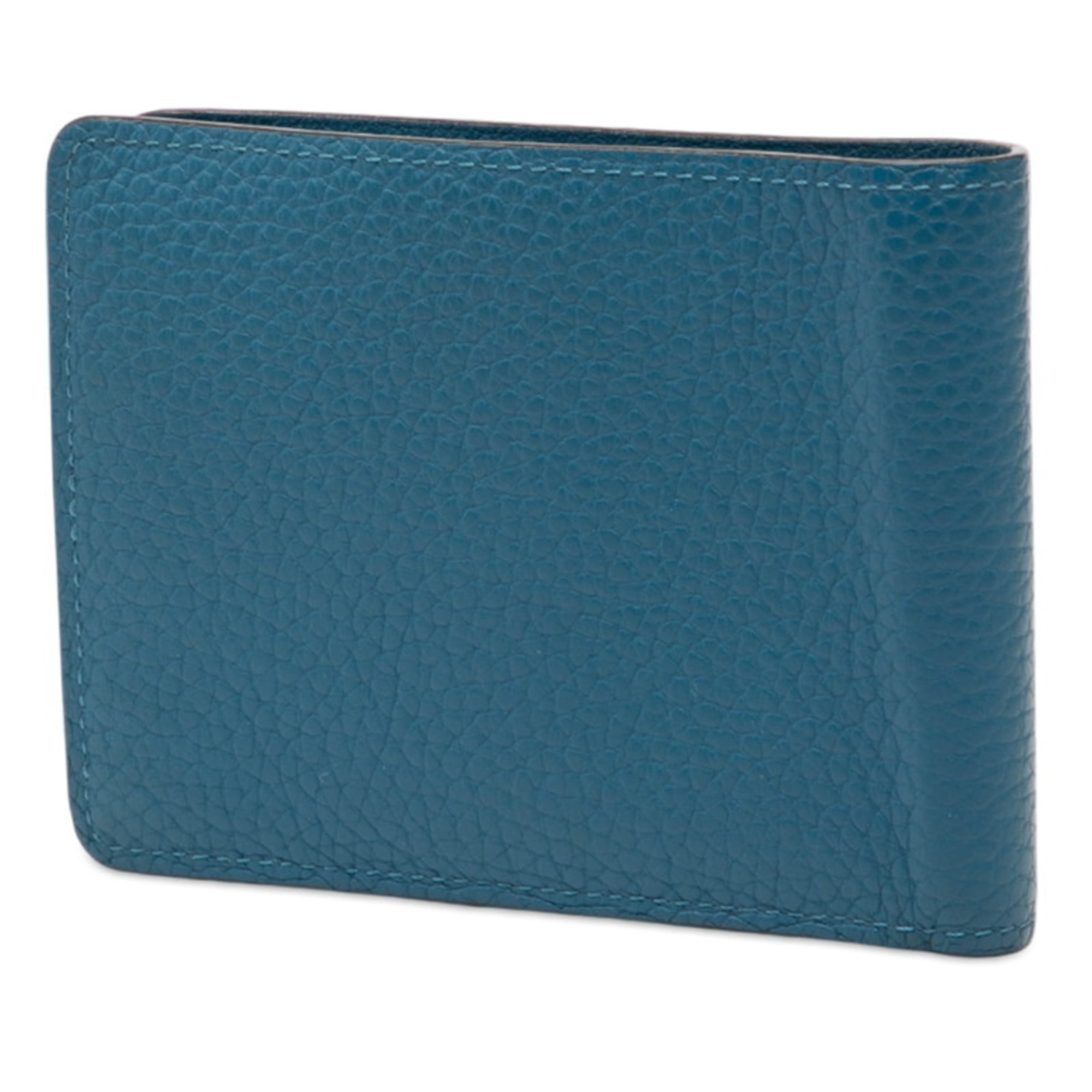 Louis Vuitton Blue Leather Wallet (Bi-Fold) (Pre-Owned)