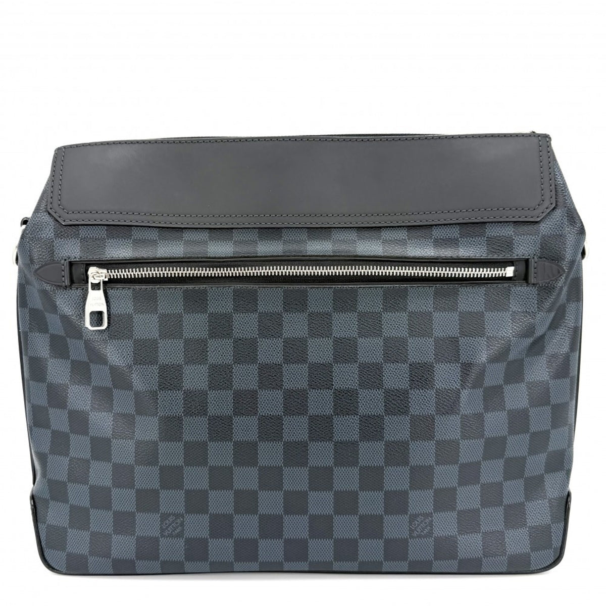 Louis Vuitton Black Damier Cobalt Navy Damier Canvas Shoulder Bag (Pre-Owned)
