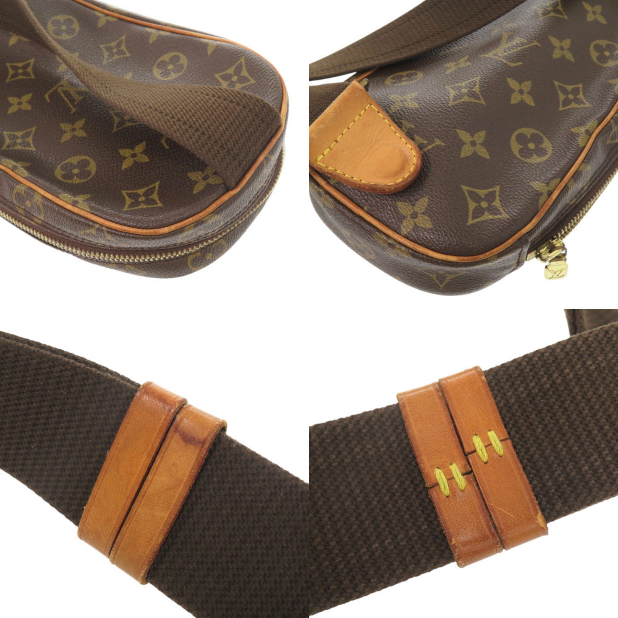 Louis Vuitton Brown Monogram Pochette Sling Bag (Pre-Owned)