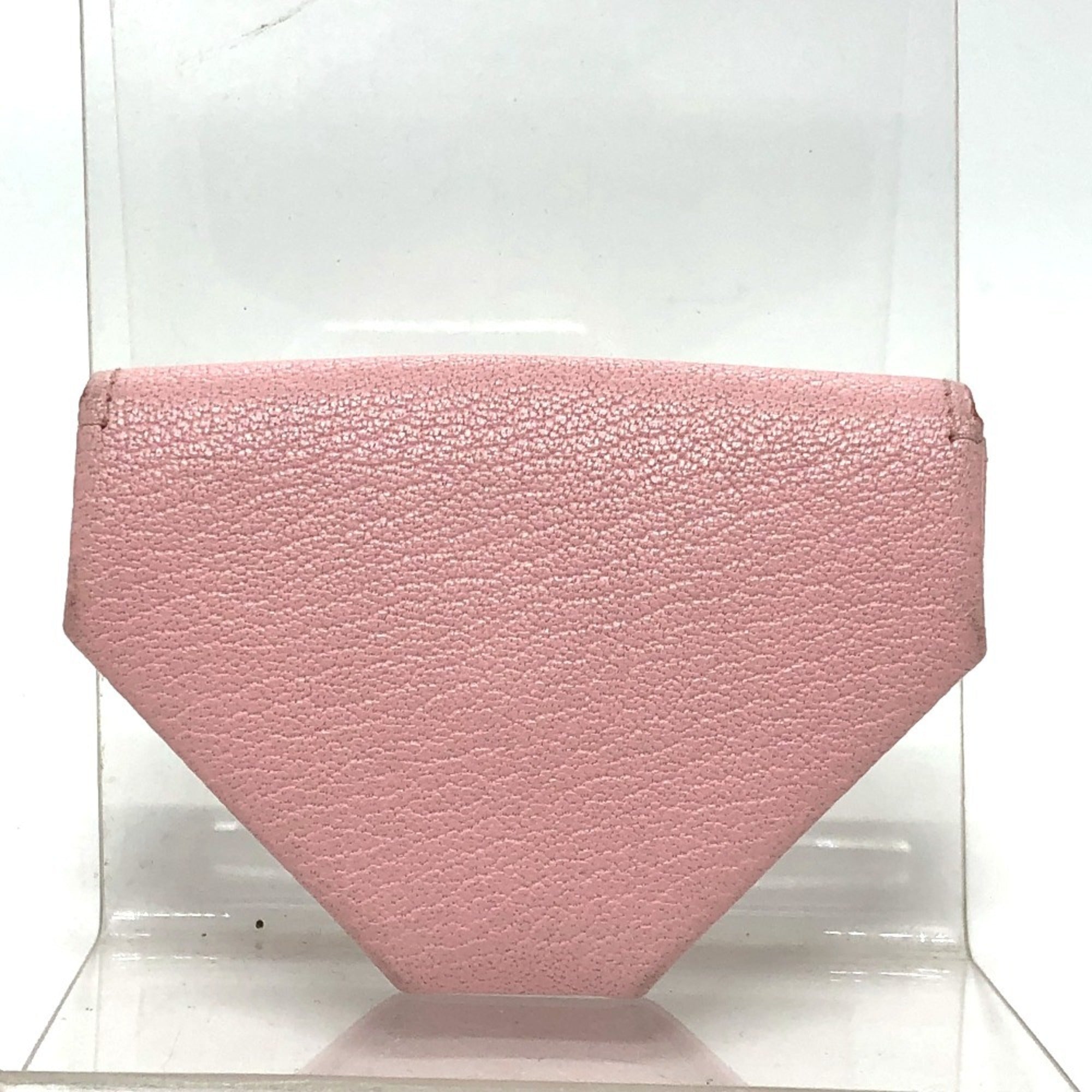 Hermes Le 24 Pink Chevre Leather Coin Purse/Coin Case (Pre-Owned)