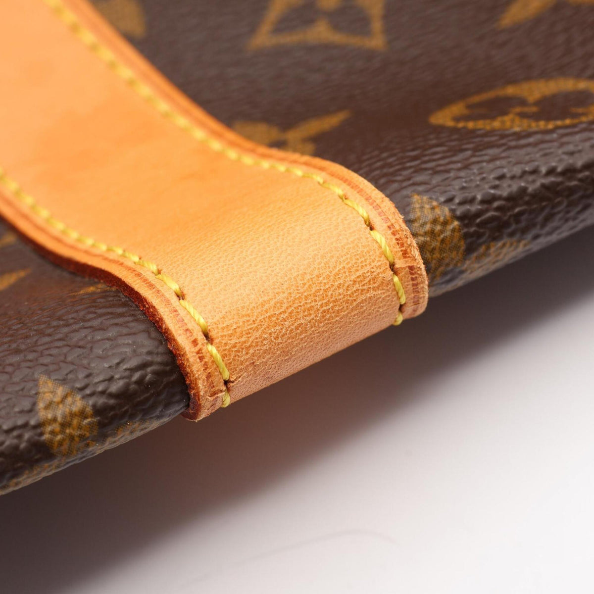 Louis Vuitton Brown Coated Canvas Leather Boston Bag Handbag (Pre-Owned)