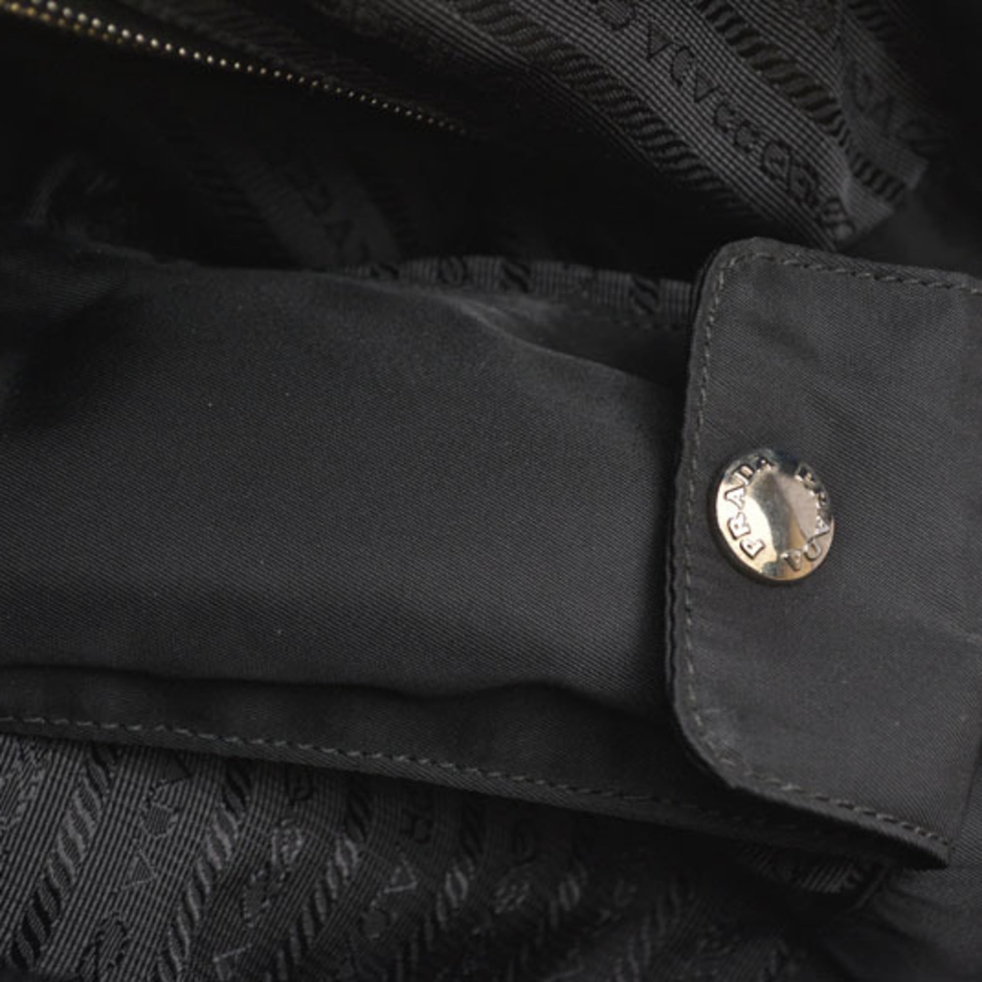 Prada Black Nero Nylon Tote Bag (Pre-Owned)