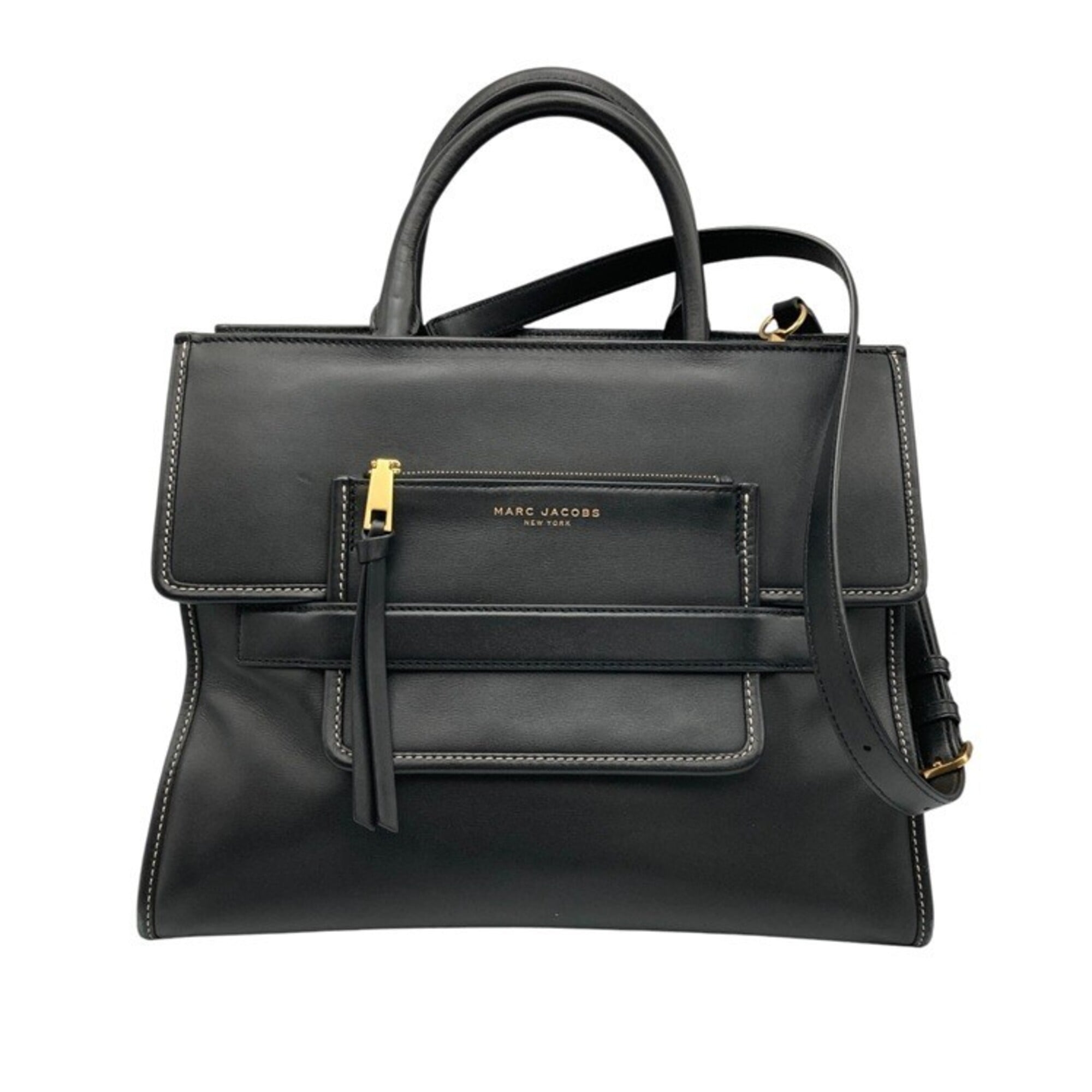 Marc Jacobs Black Leather Shoulder Bag (Pre-Owned)