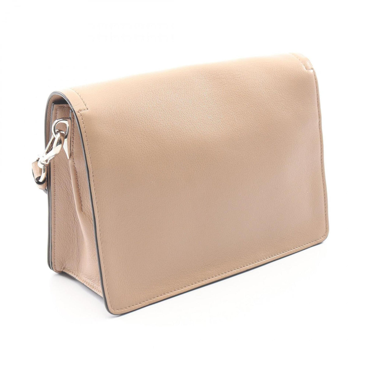 Prada Beige Leather Handbag Shoulder Bag (Pre-Owned)