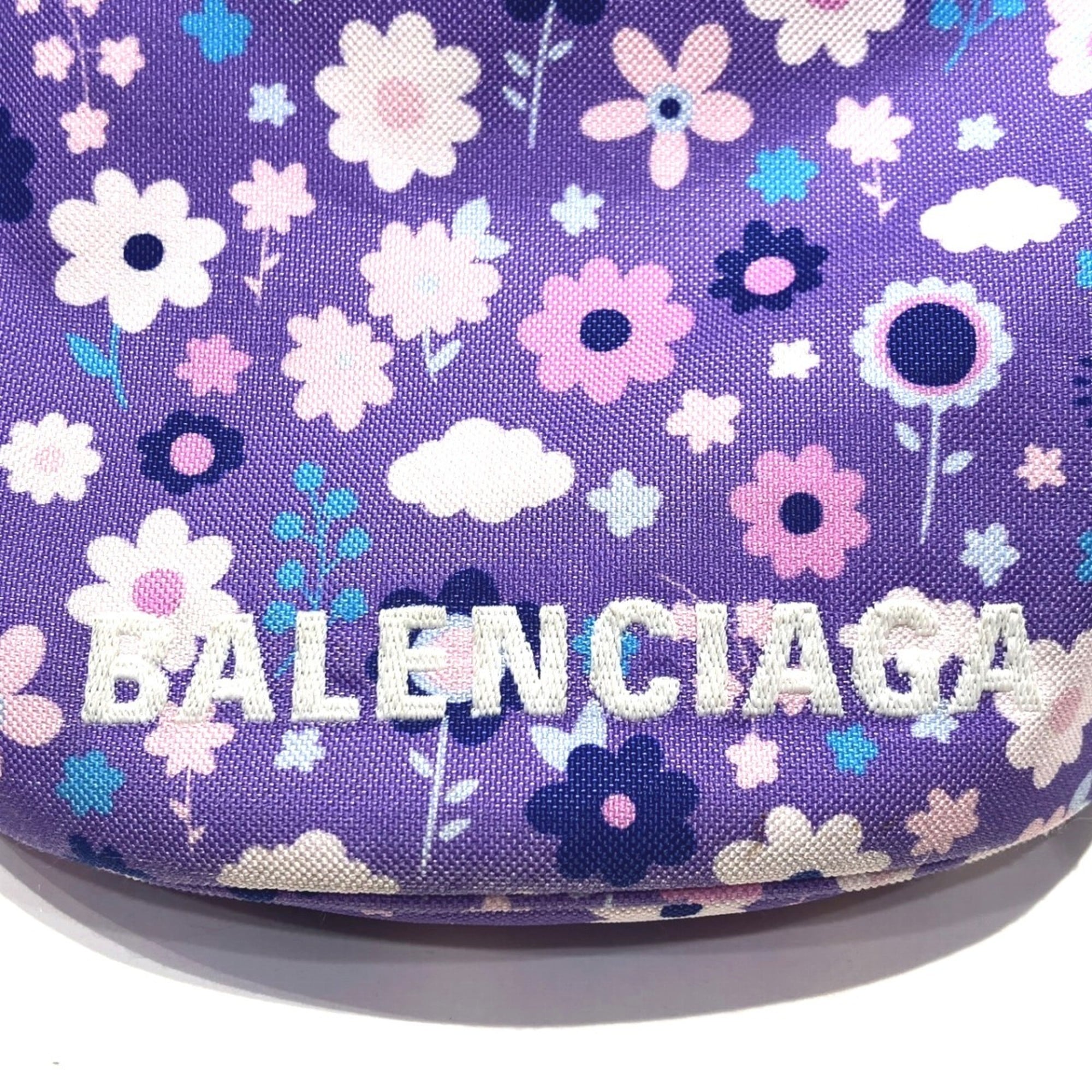 Balenciaga Purple Canvas Shoulder Bag (Pre-Owned)