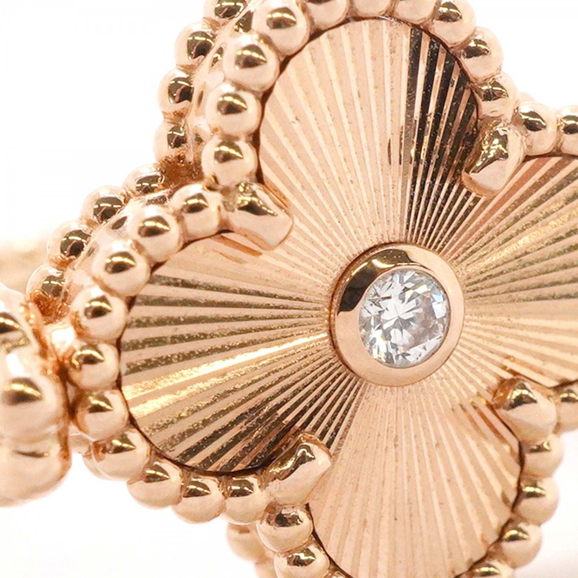 Van Cleef & Arpels Red Color Pink Gold (18K) Band Ring (Pre-Owned)