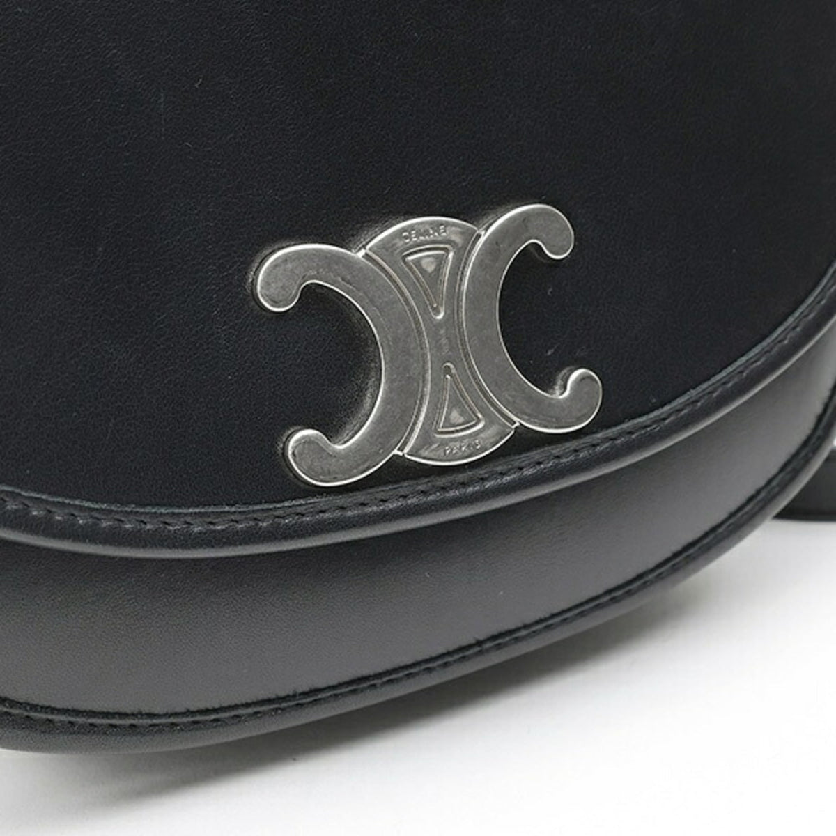Celine Black Leather Shoulder Bag (Pre-Owned)