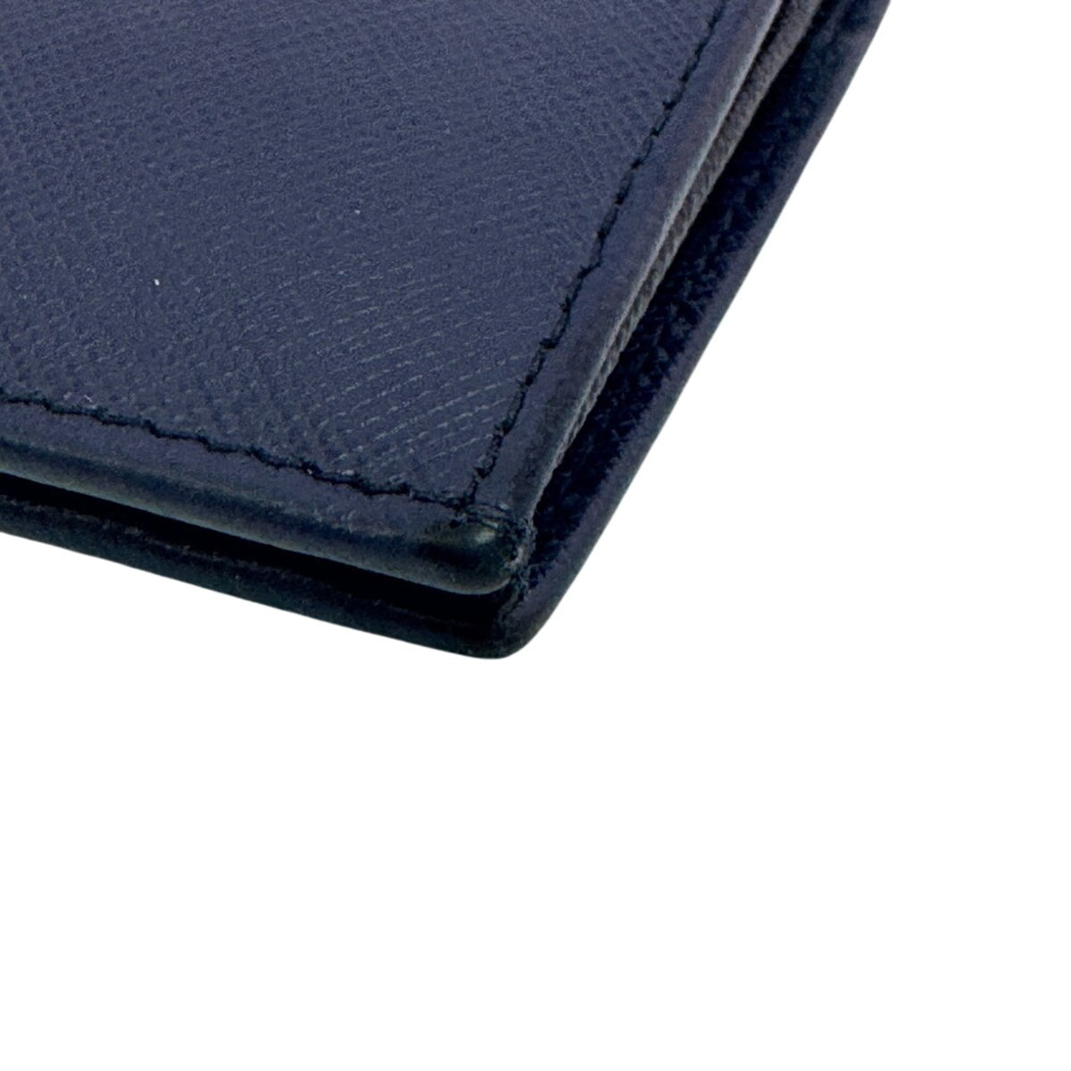 Prada Saffiano Navy Leather Long Wallet (Bi-Fold) (Pre-Owned)