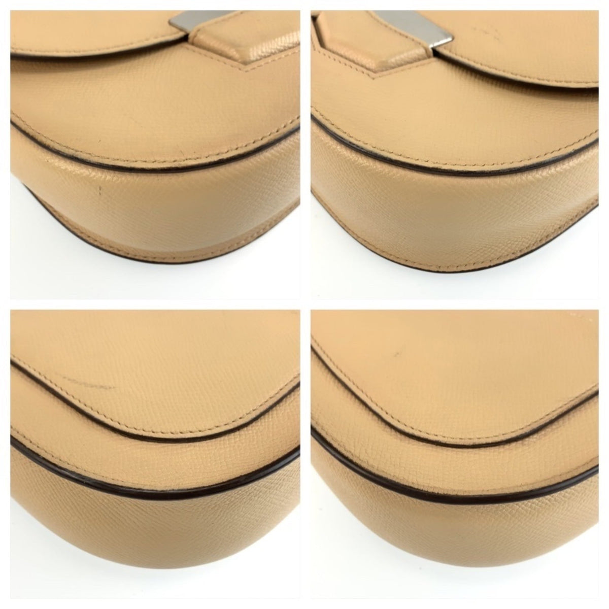 Celine Beige Leather Pochette Shoulder Bag (Pre-Owned)