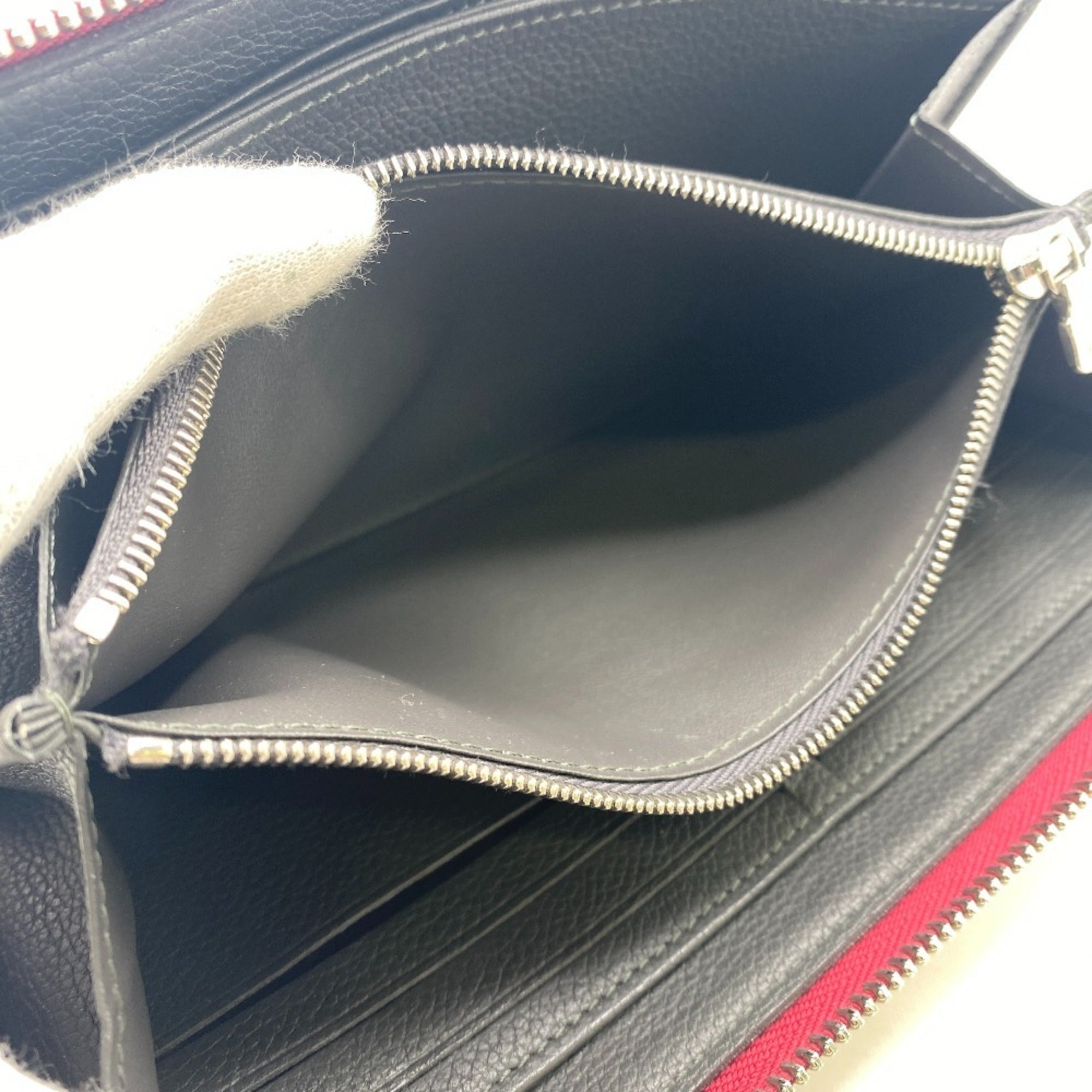 Louis Vuitton Wine Leather Long Wallet (Bi-Fold) (Pre-Owned)